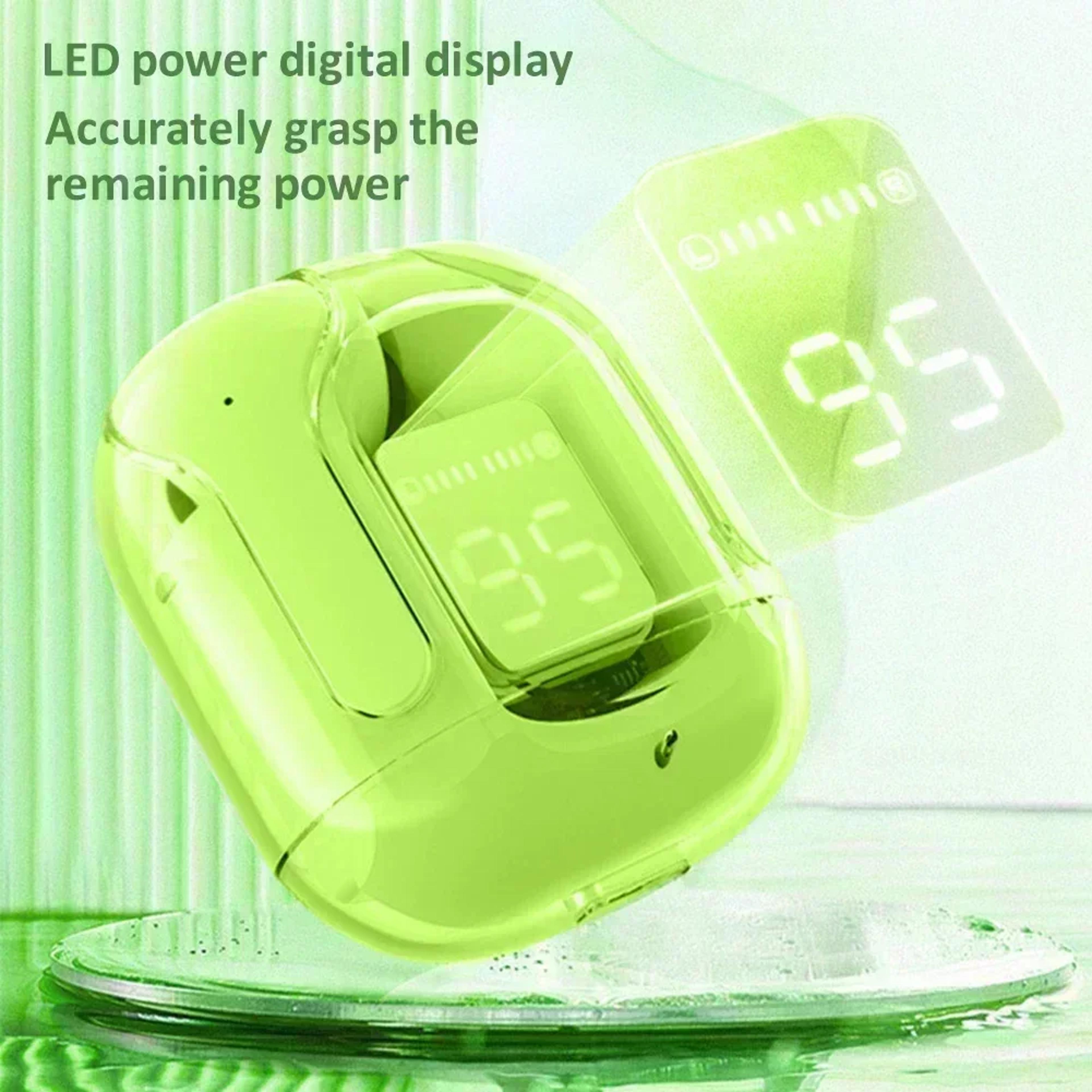 Crystal Clear Sound Transparent Wireless Bluetooth Earbuds 4