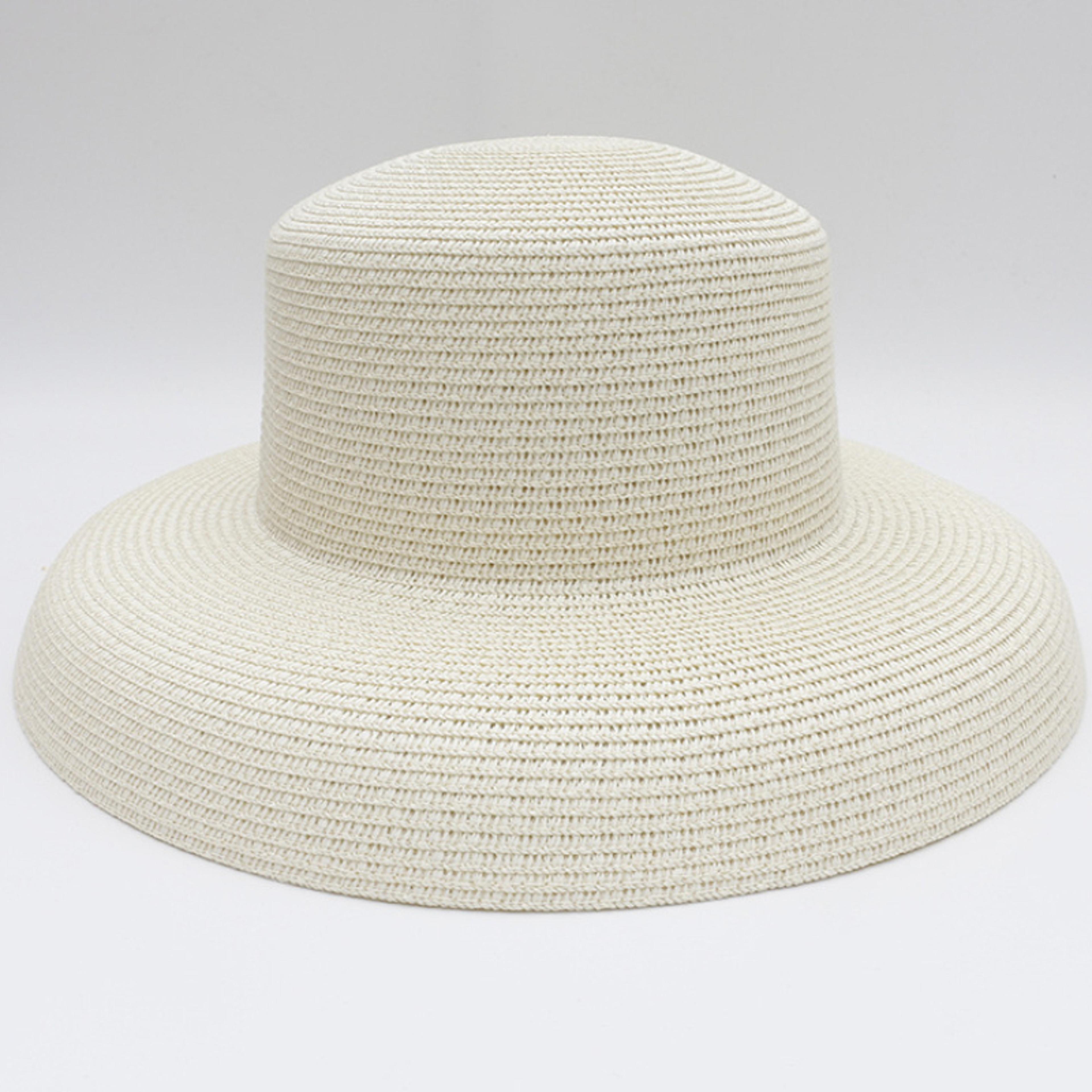 Elegant Wide Brim Straw Sun Hat Packable Beach Panama Hat For Women 5