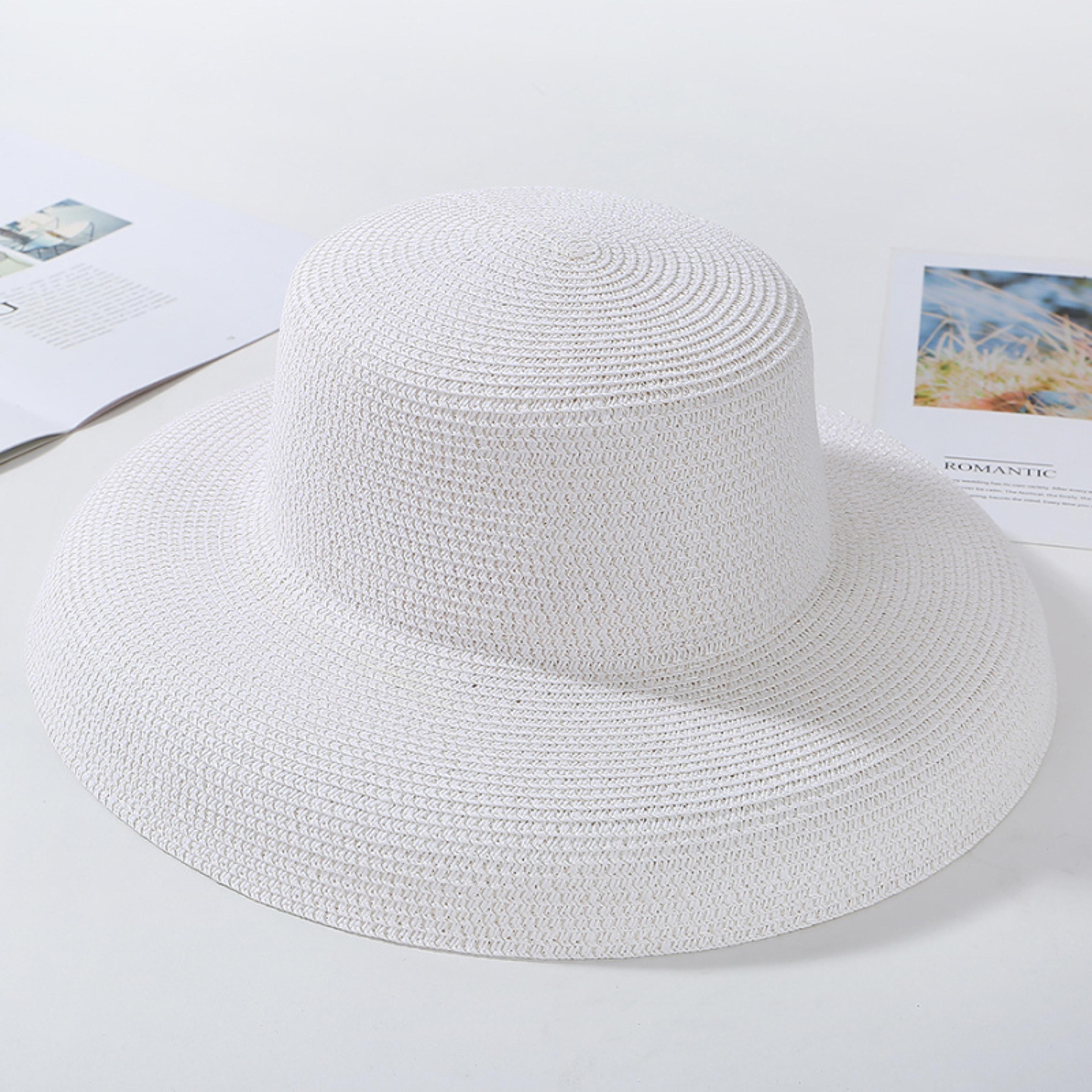 Elegant Wide Brim Straw Sun Hat Packable Beach Panama Hat For Women 7