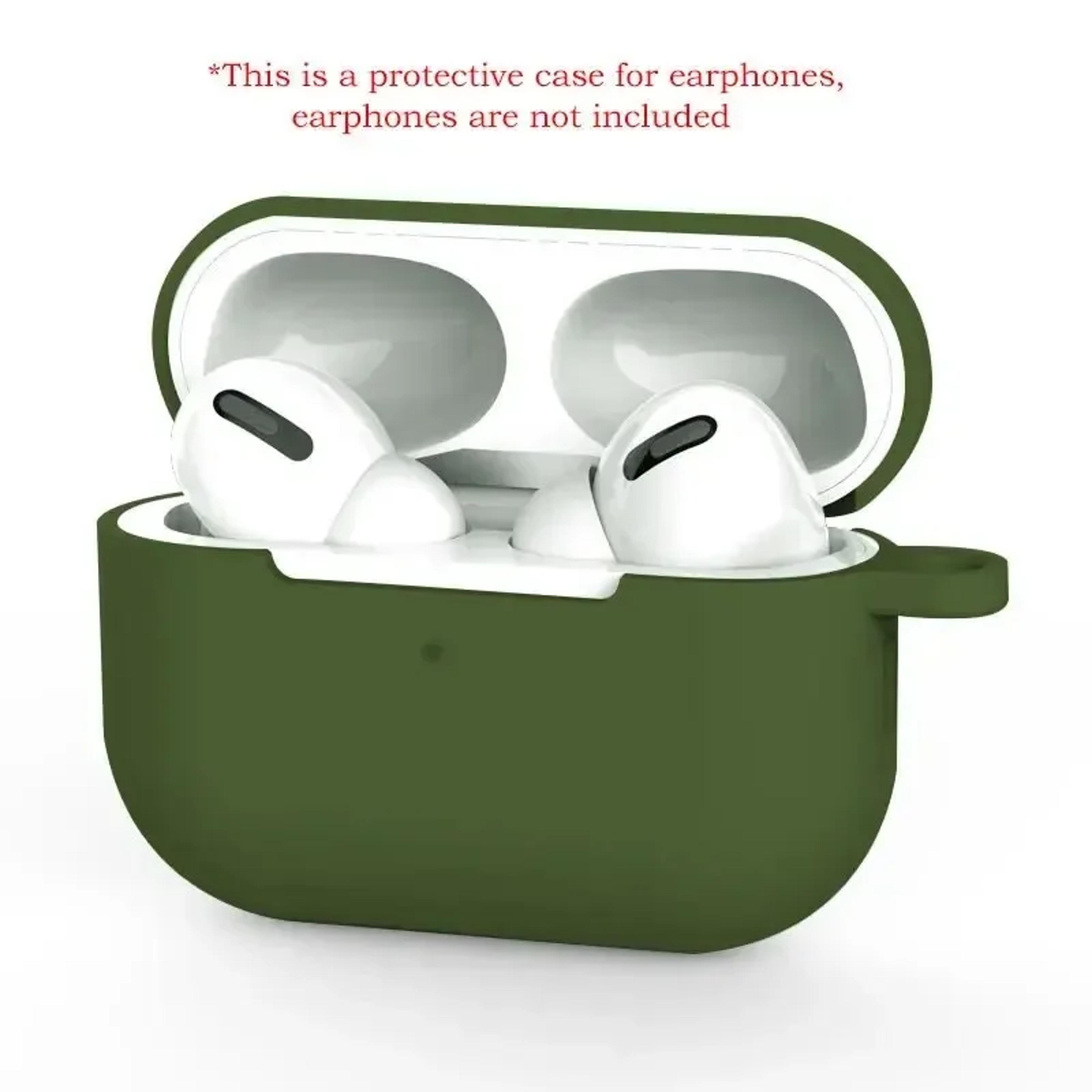 Soft Silicone AirPods Pro Protective Case Solid Color Cover 5