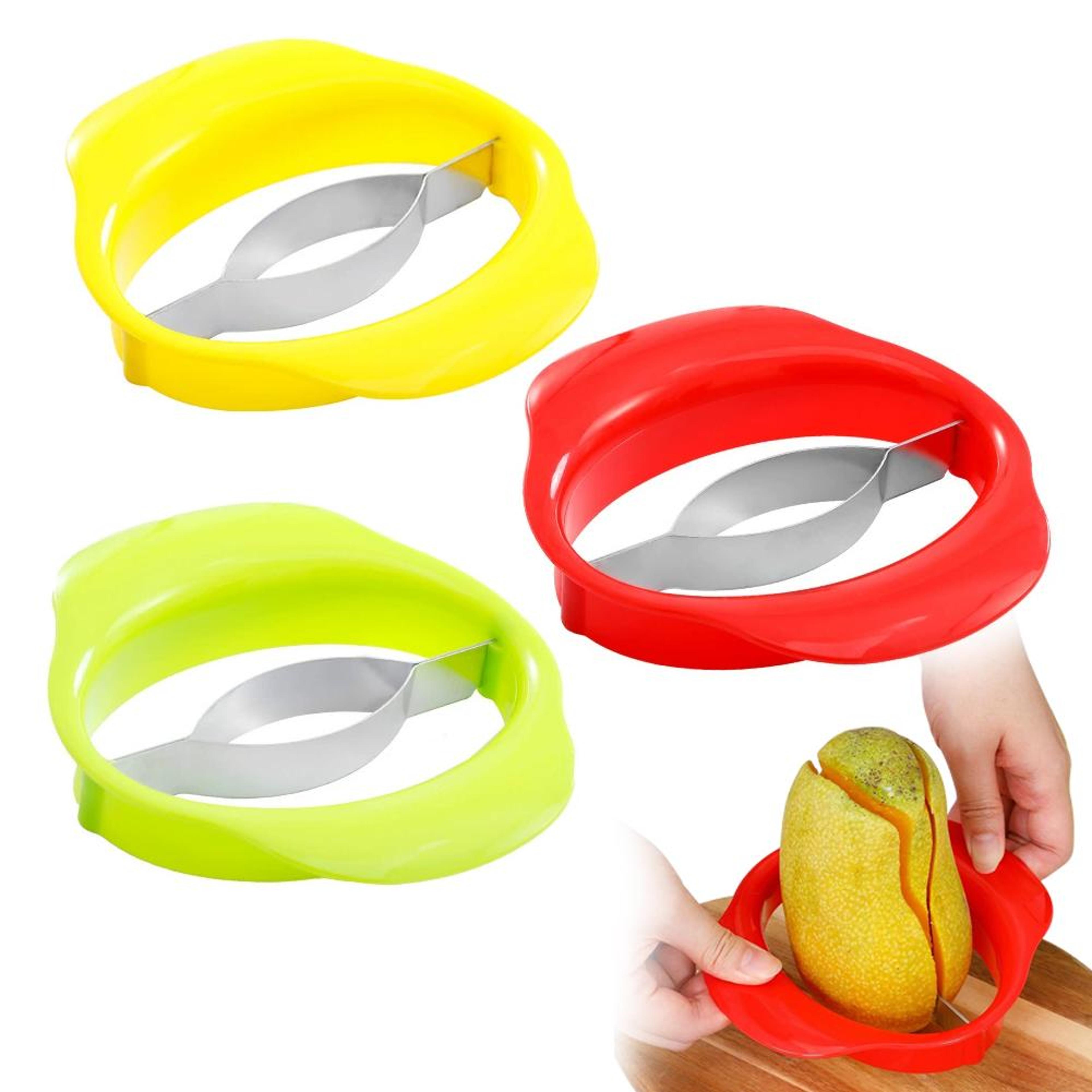 Premium Mango Slicer Tool  Mango Peeler Cutter Ergonomic Fruit Pitter 1
