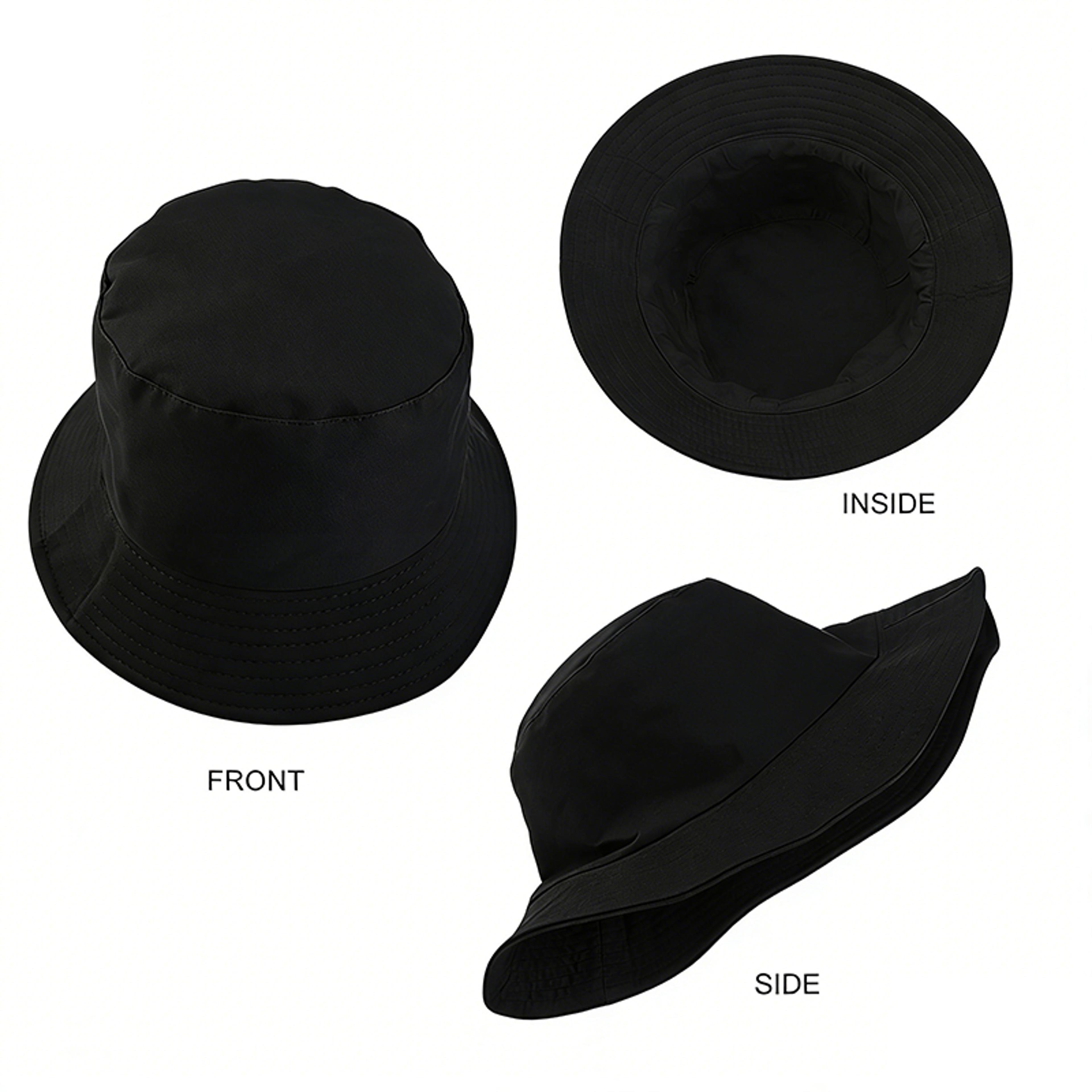 Versatile Unisex DoubleSided Reversible Bucket Hat Foldable Summer Sunscreen Fisherman Cap 2
