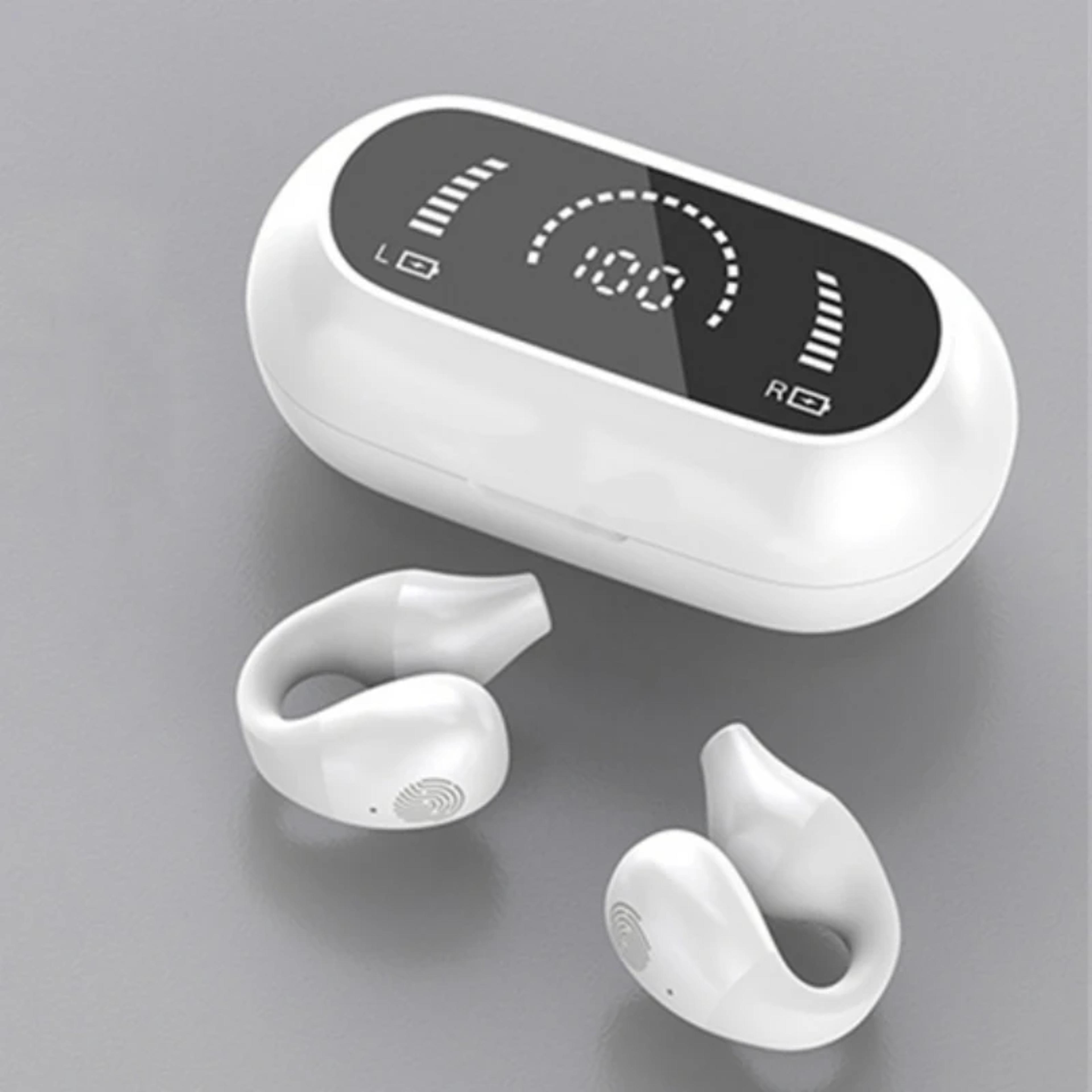 Clip On Wireless Bluetooth Earbuds With Power Display And Mic 6