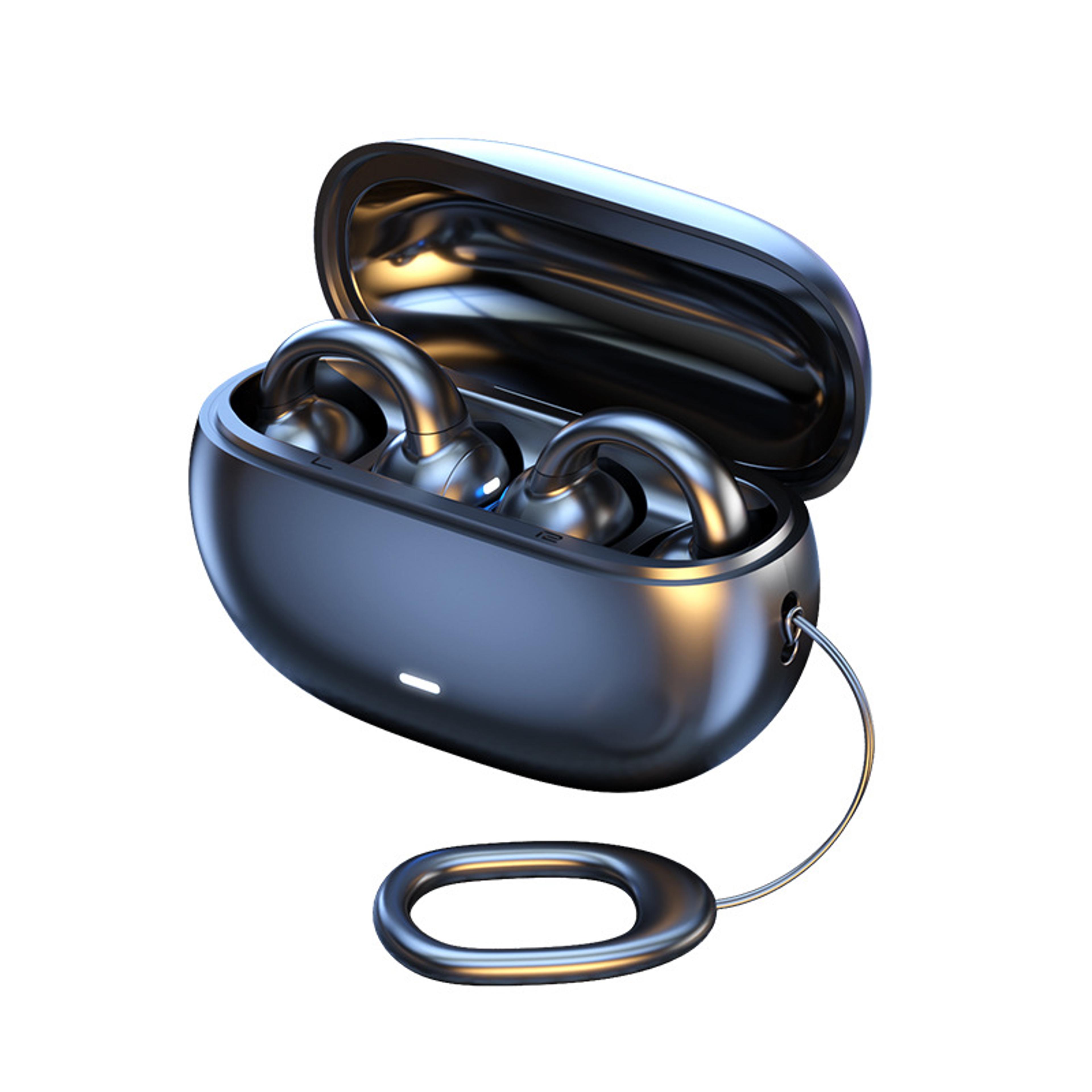 wireless clip on bluetooth tws earbuds with hd mic & stereo sound