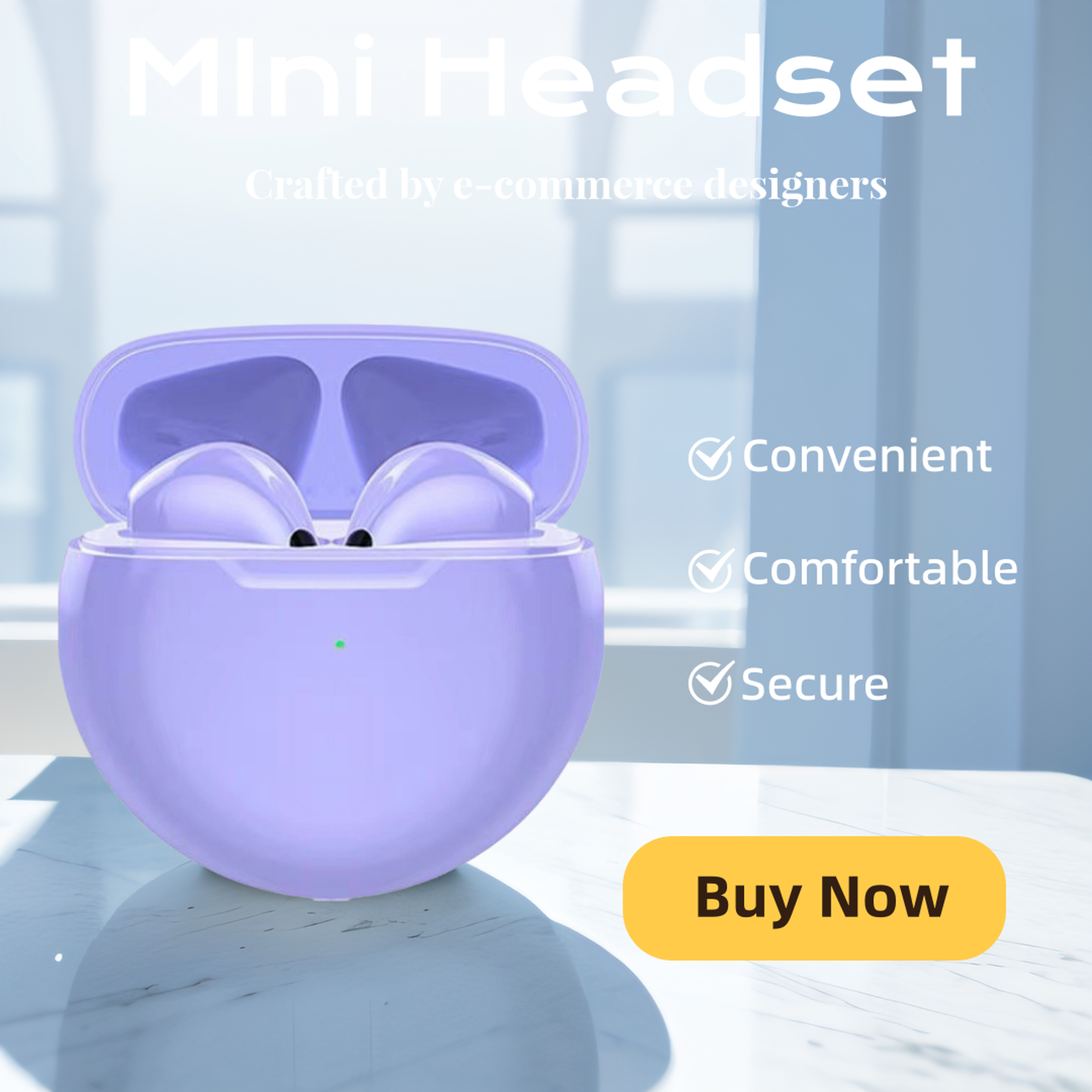 Mini Portable Bluetooth Headset Wireless Earpiece Hands Free Communication Earphone 5