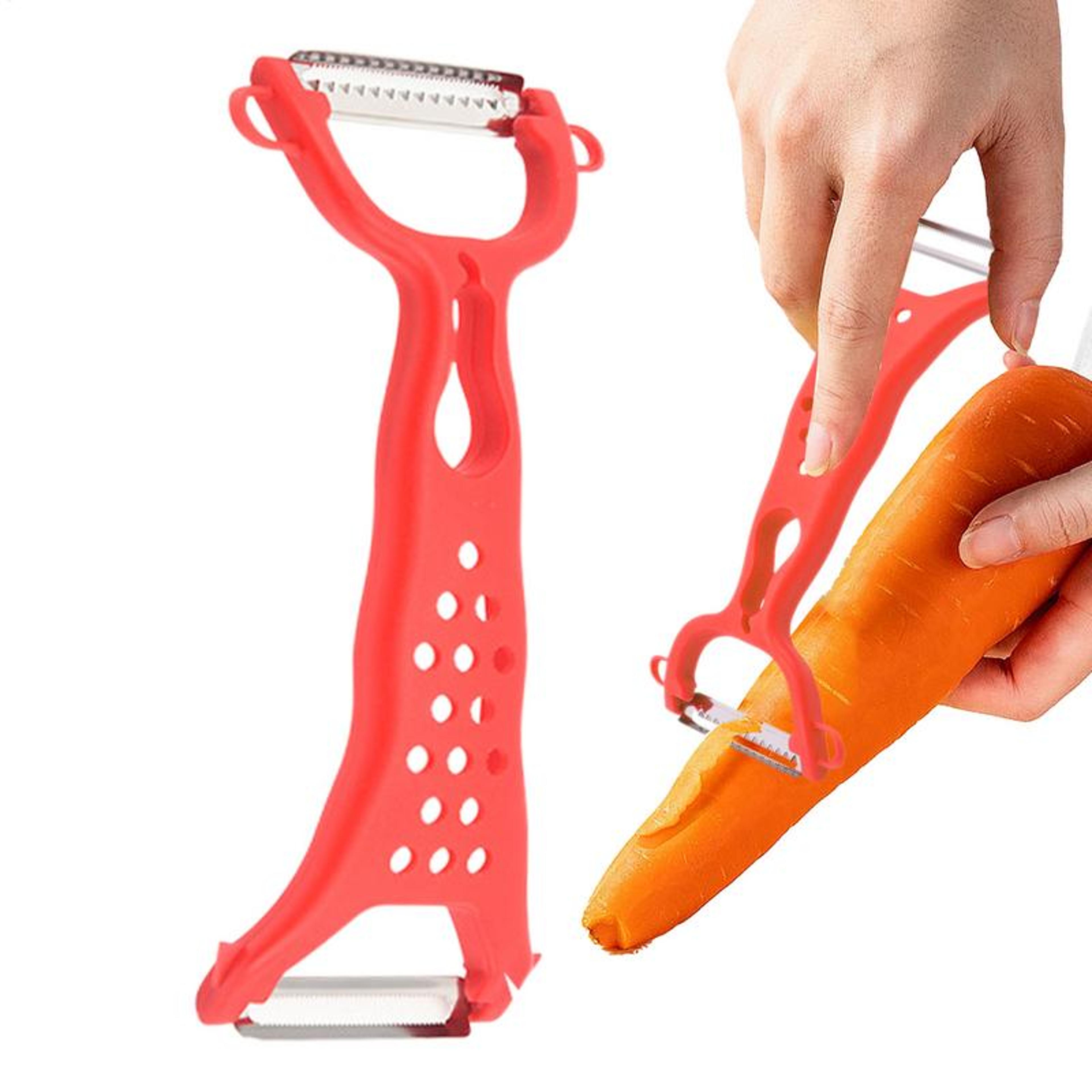 multi function stainless steel vegetable & potato peeler grater kitchen tool