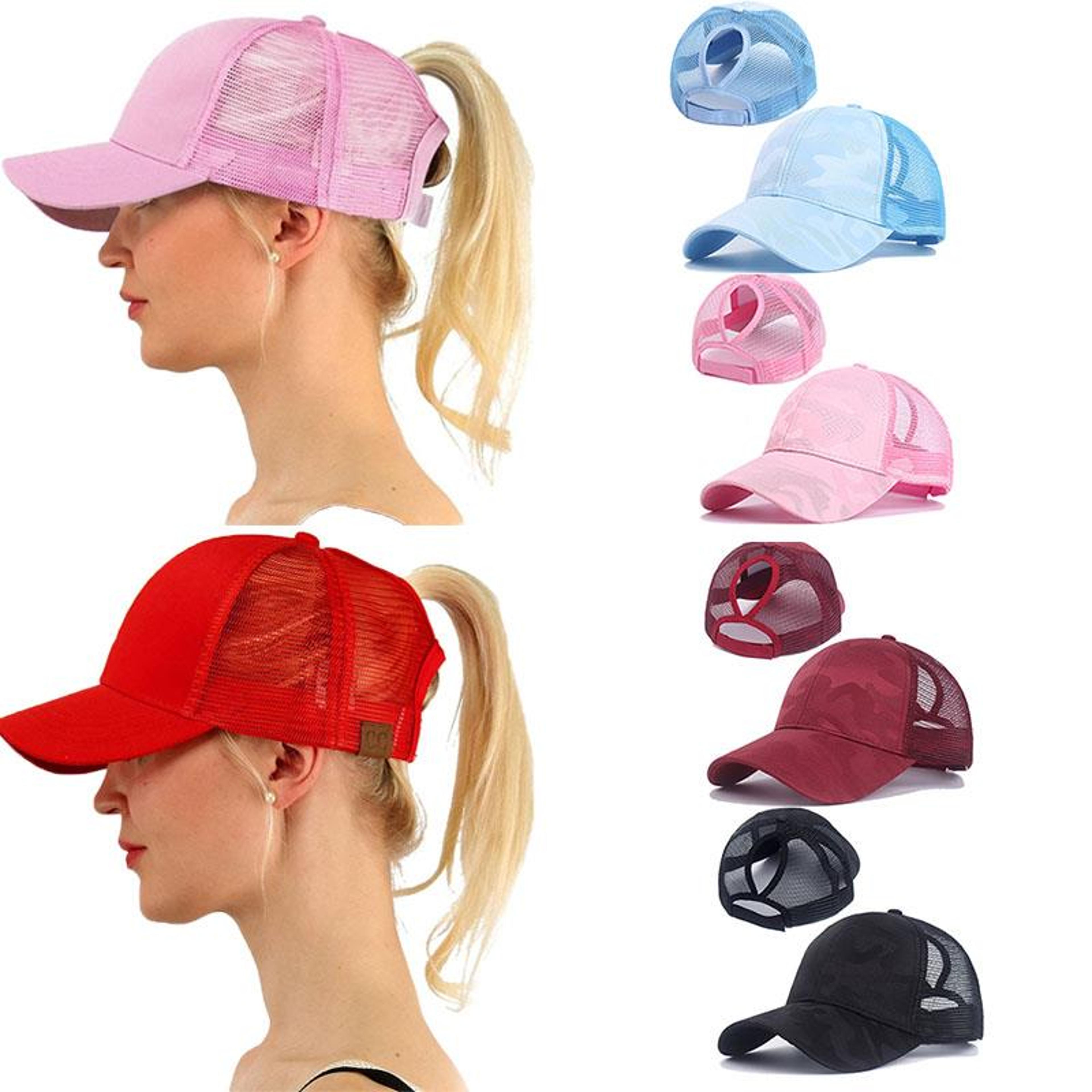 Breathable Mesh Ponytail Baseball Cap Quick Drying Adjustable Summer Sun Hat 2