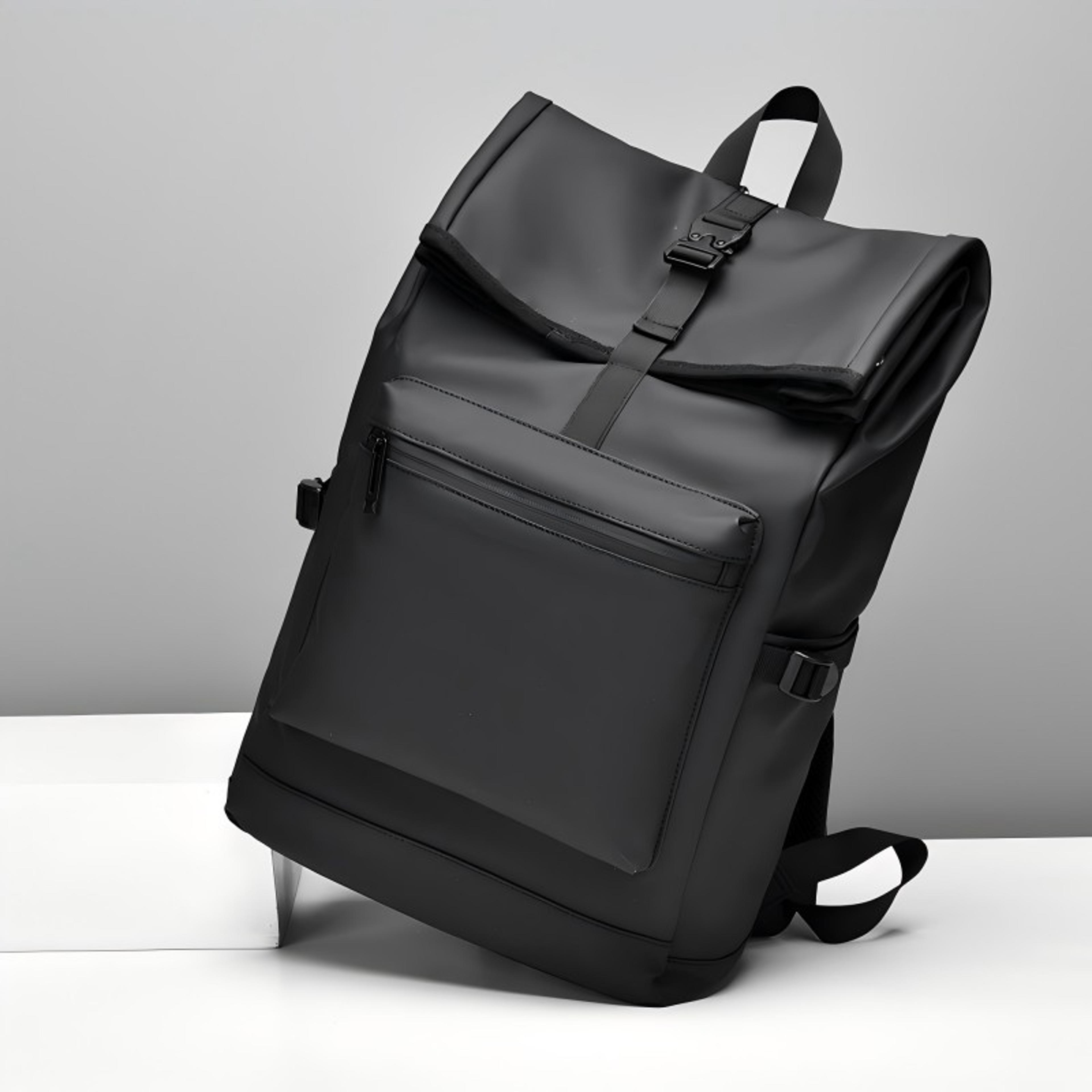 Large Capacity Black Travel Backpack With Multiple Compartments 0