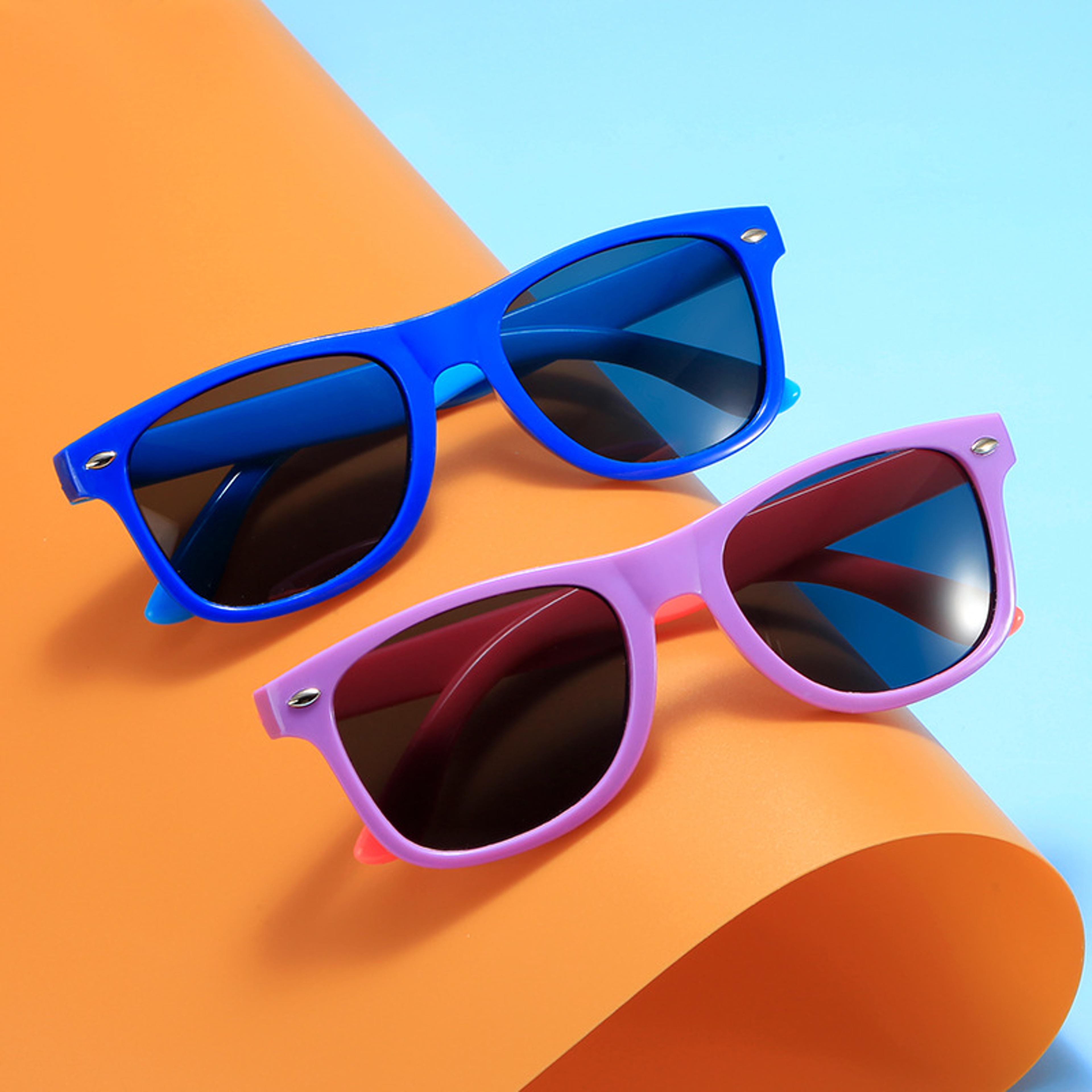 Kids UV Resistant Color Matching Sunglasses For Boys And Girls 1