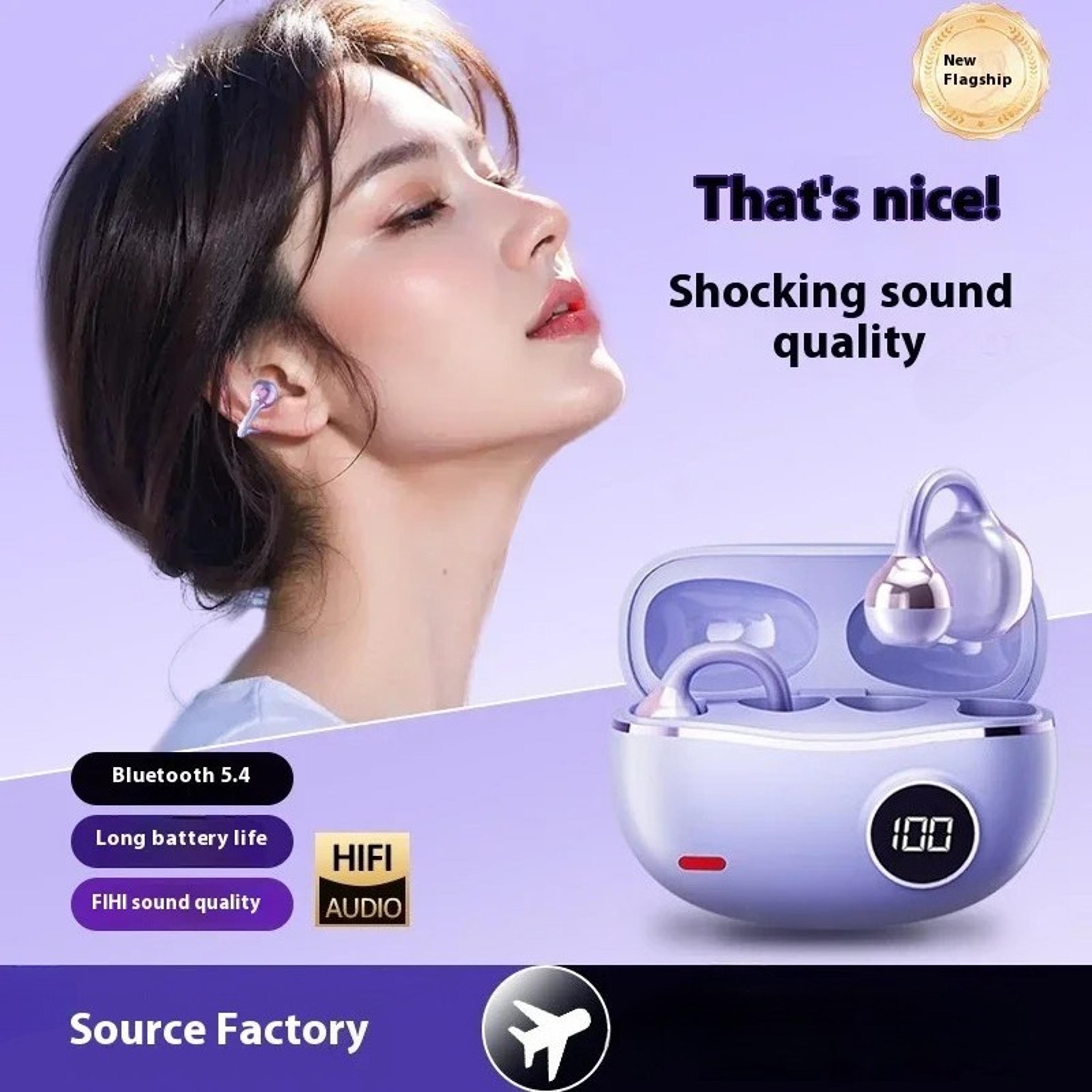 Bluetooth Wireless Earbuds With Digital Display Hi Fi Stereo Earphones With Mic 3