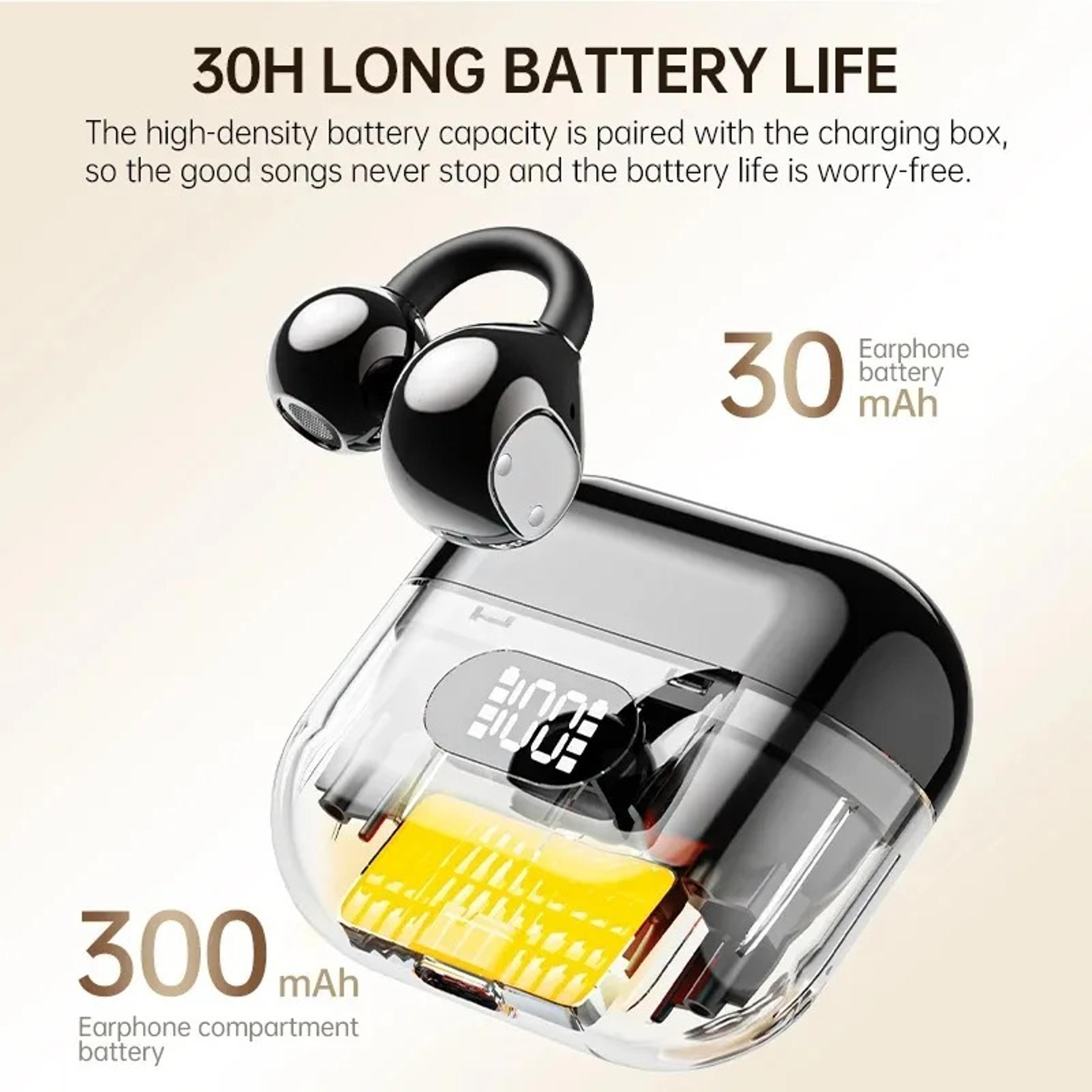 Ear Clip Bluetooth Wireless Earbuds With Clear Calls And Touch Control 3