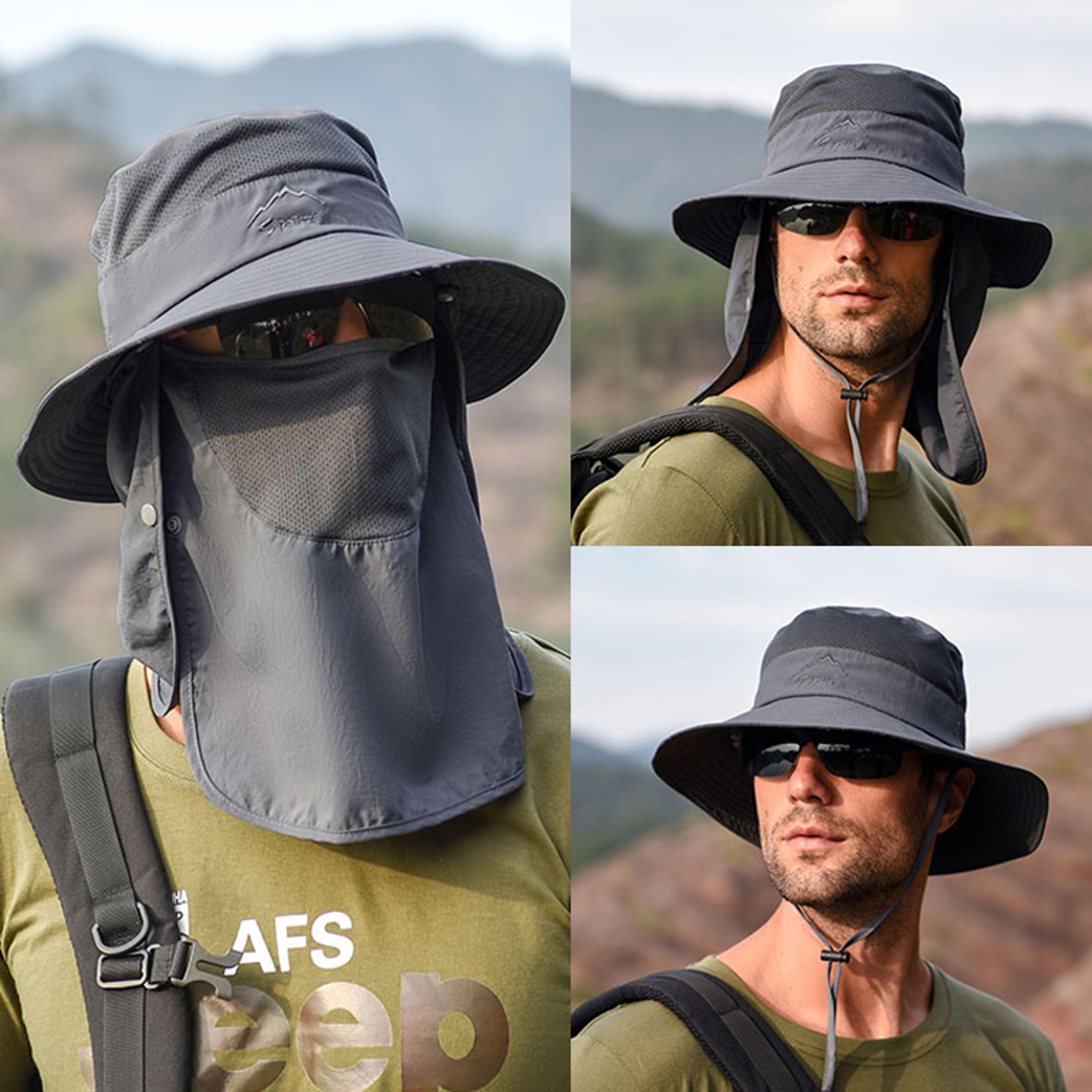 Quick Dry Fishing Sun Hat With Breathable Face Cover For Men And Women 0