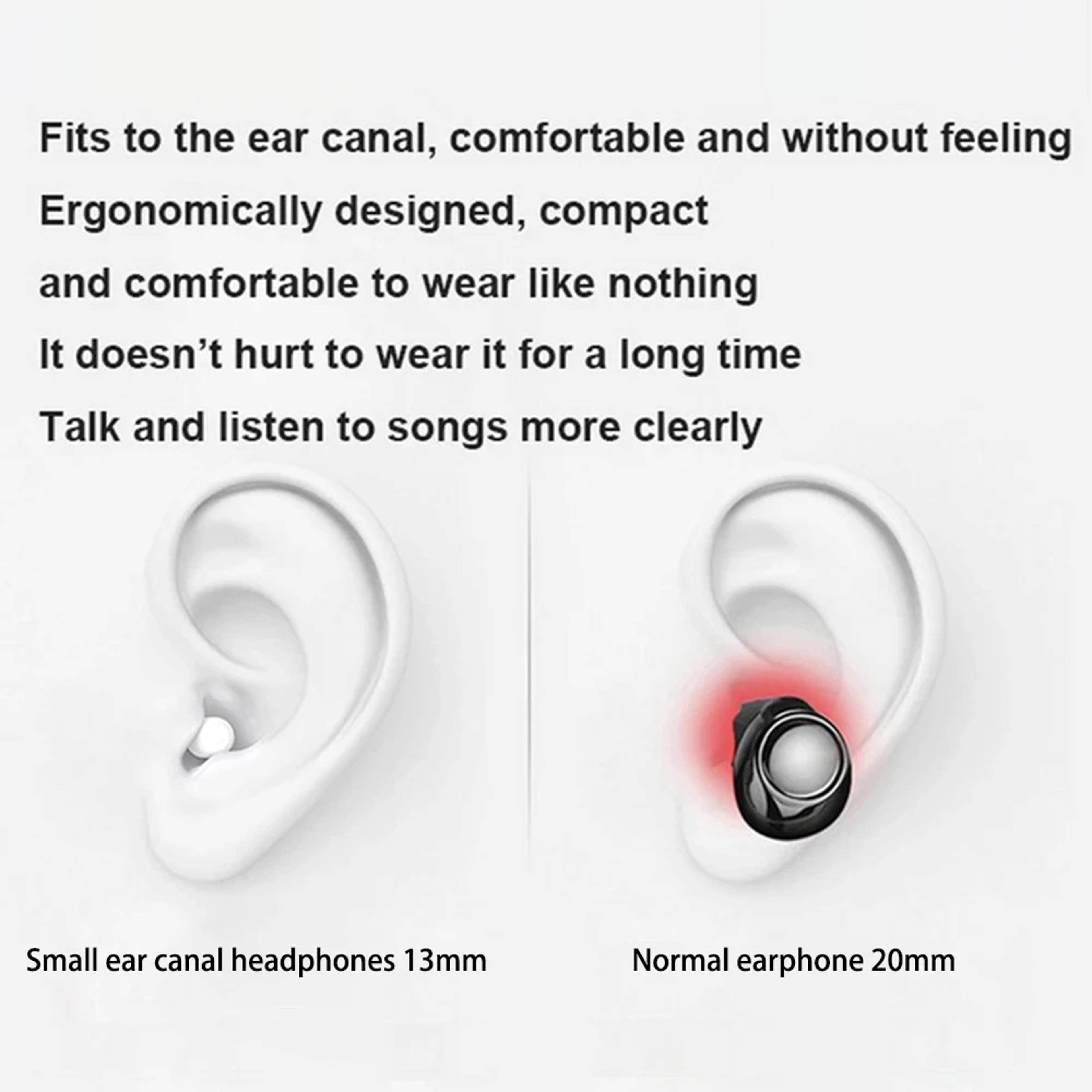 Invisible Mini Bluetooth Earbuds For Sleep HD Calls And Noise Reduction 4