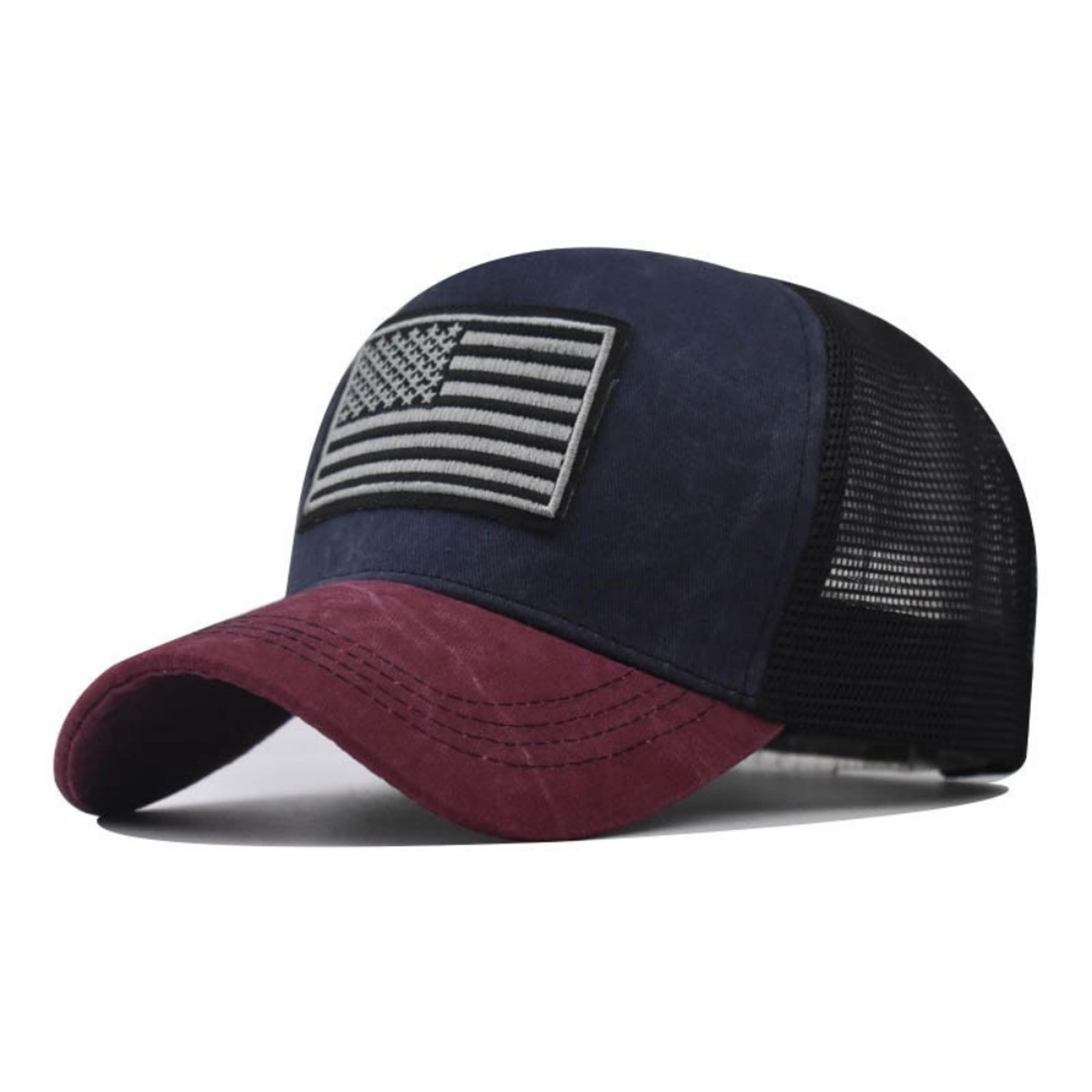 Tactical Baseball Cap USA Flag Cotton Adjustable Outdoor Hat 5