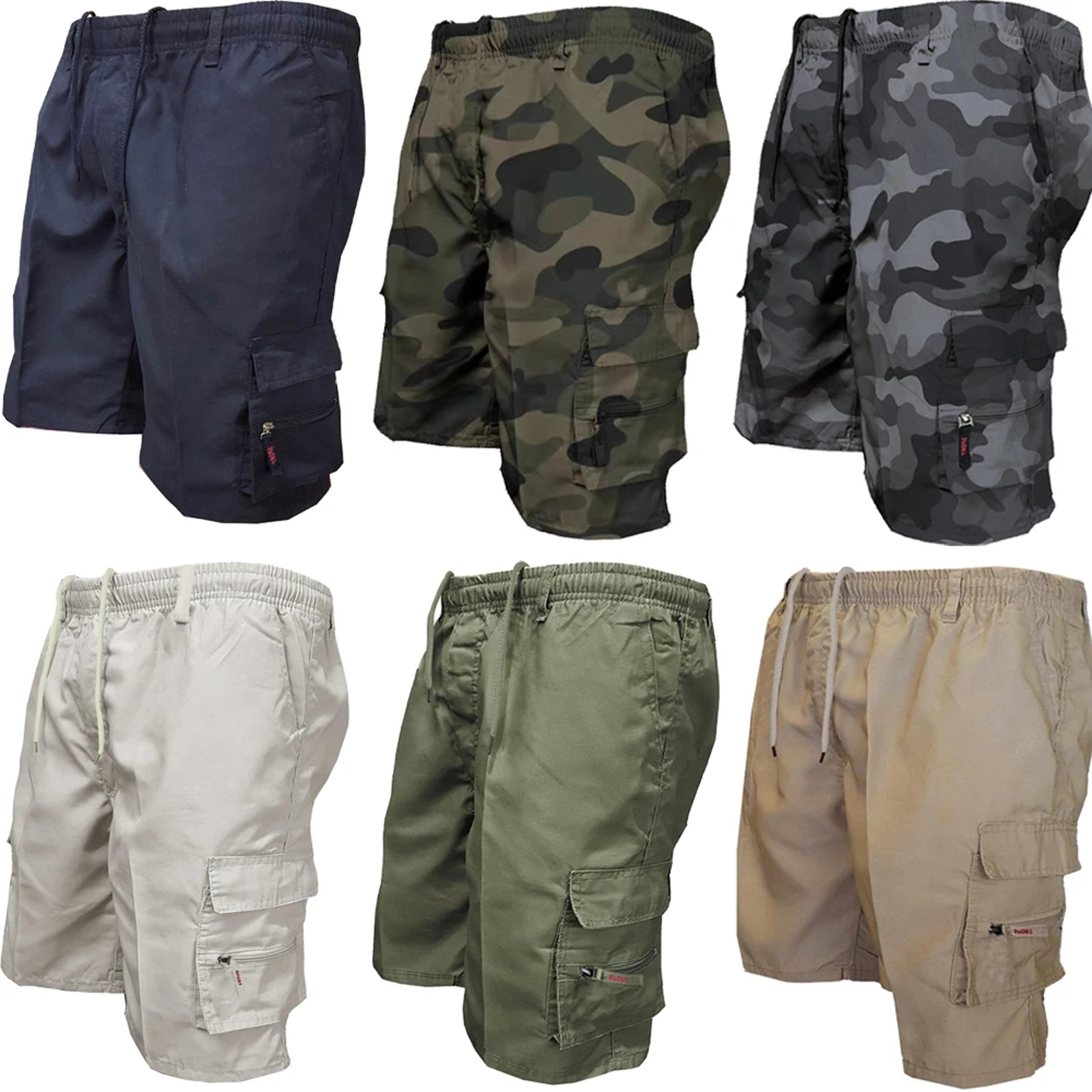 mens tactical cargo shorts lightweight military camouflage hiking work shorts with multi pockets