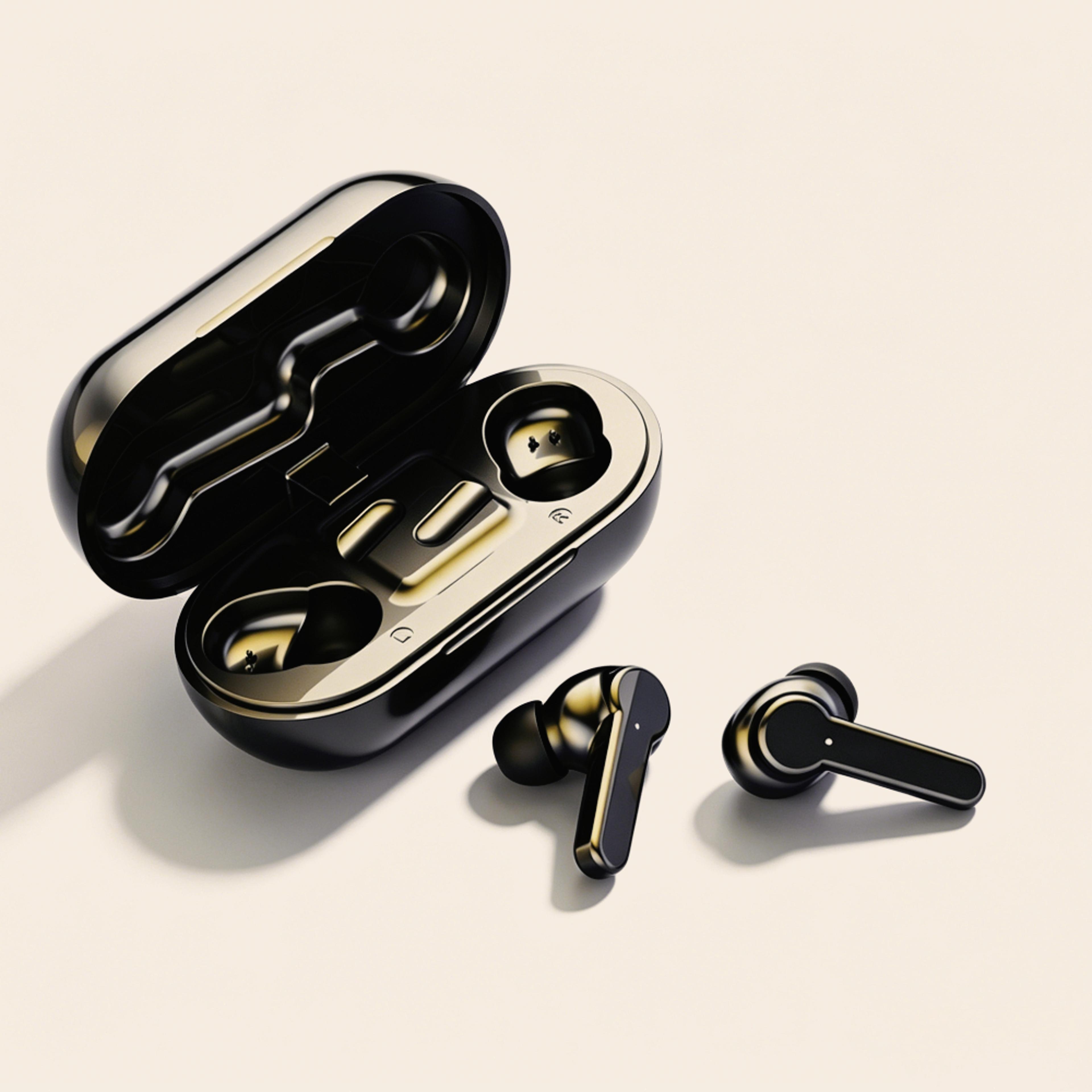 tws wireless bluetooth earbuds with noise cancelling bass and touch control for sport gaming