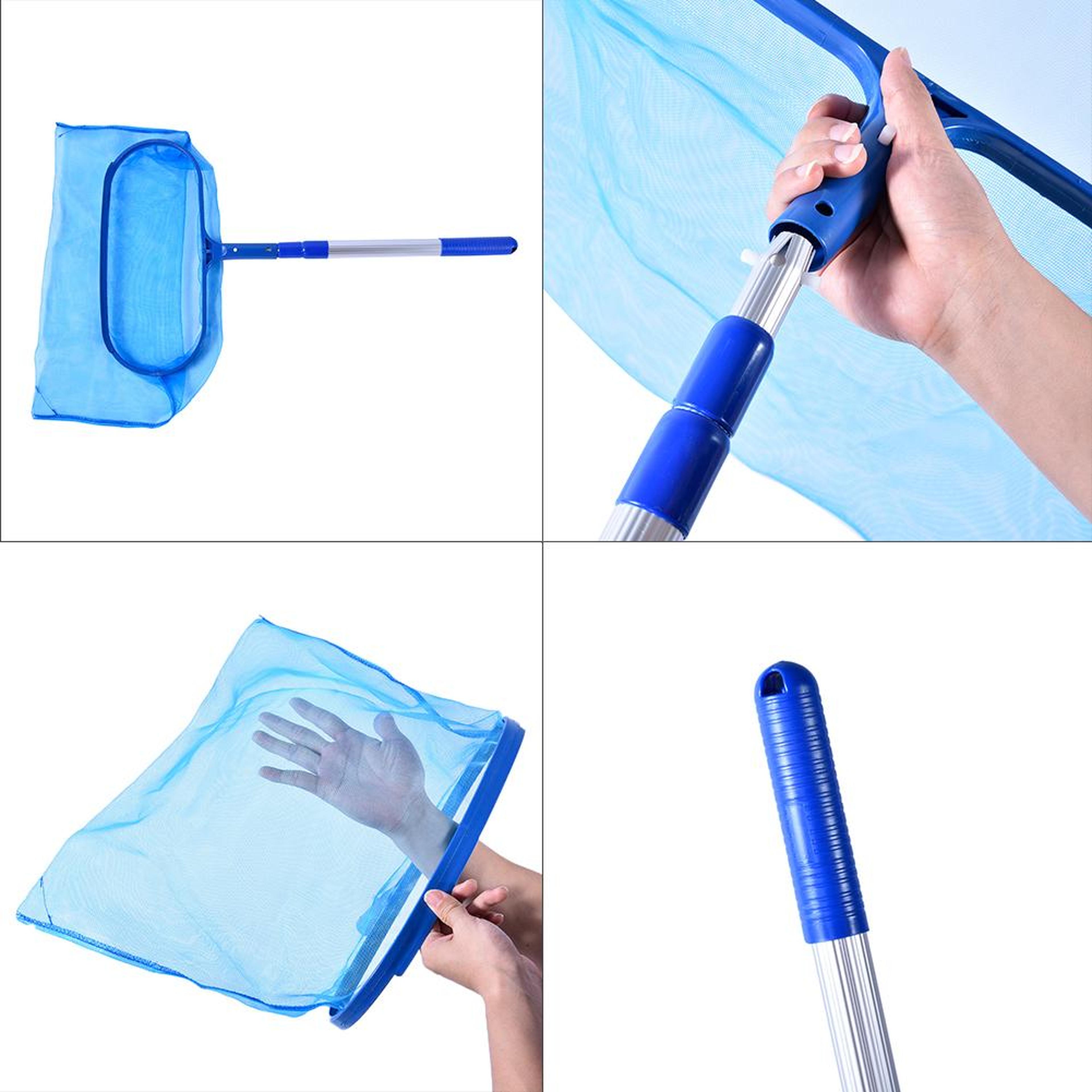 Deep Pool Skimmer Net With Telescopic Pole For Easy Leaf Cleaning 1
