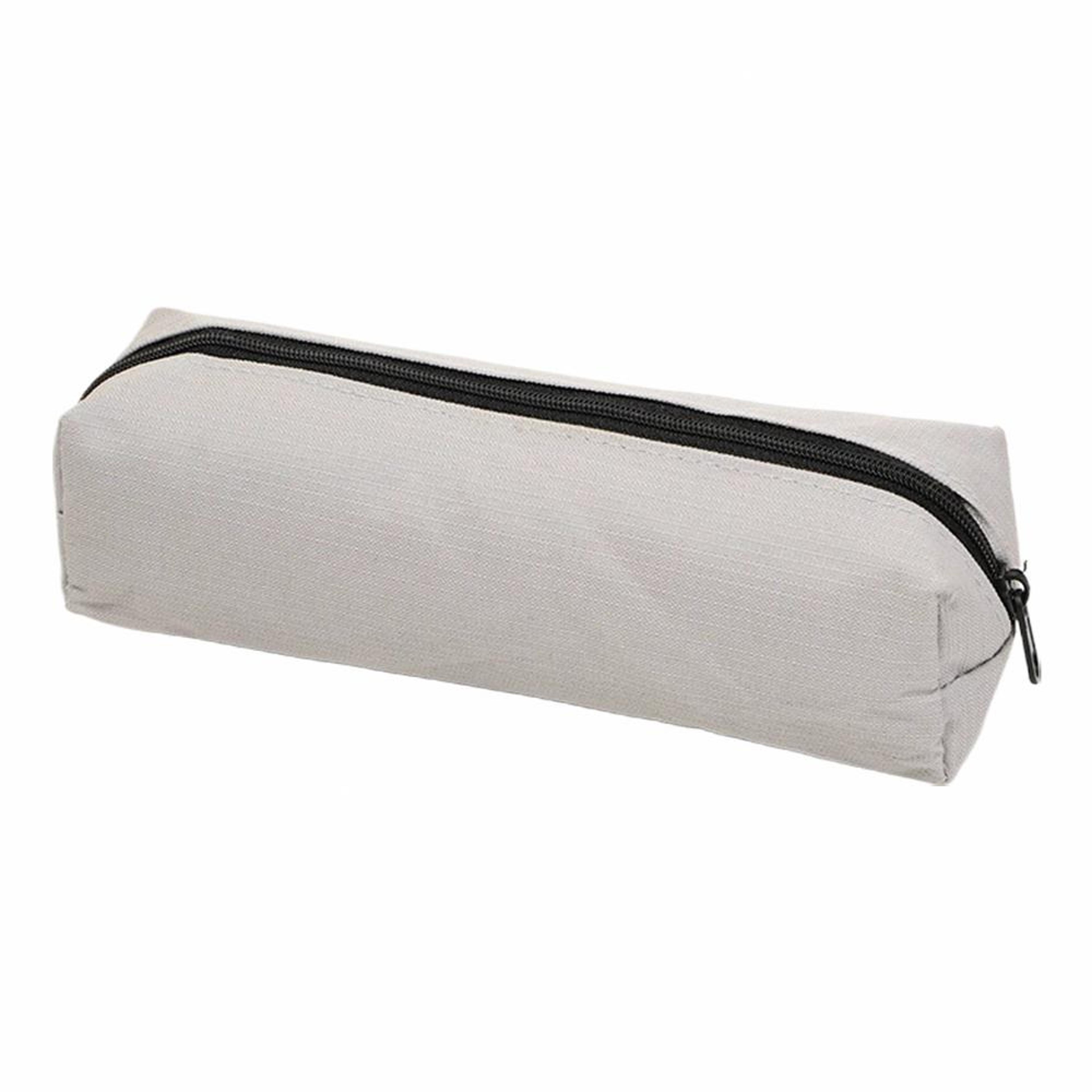 Solid Color Pencil Case Portable Pencil Pouch School Supplies Organizer 8