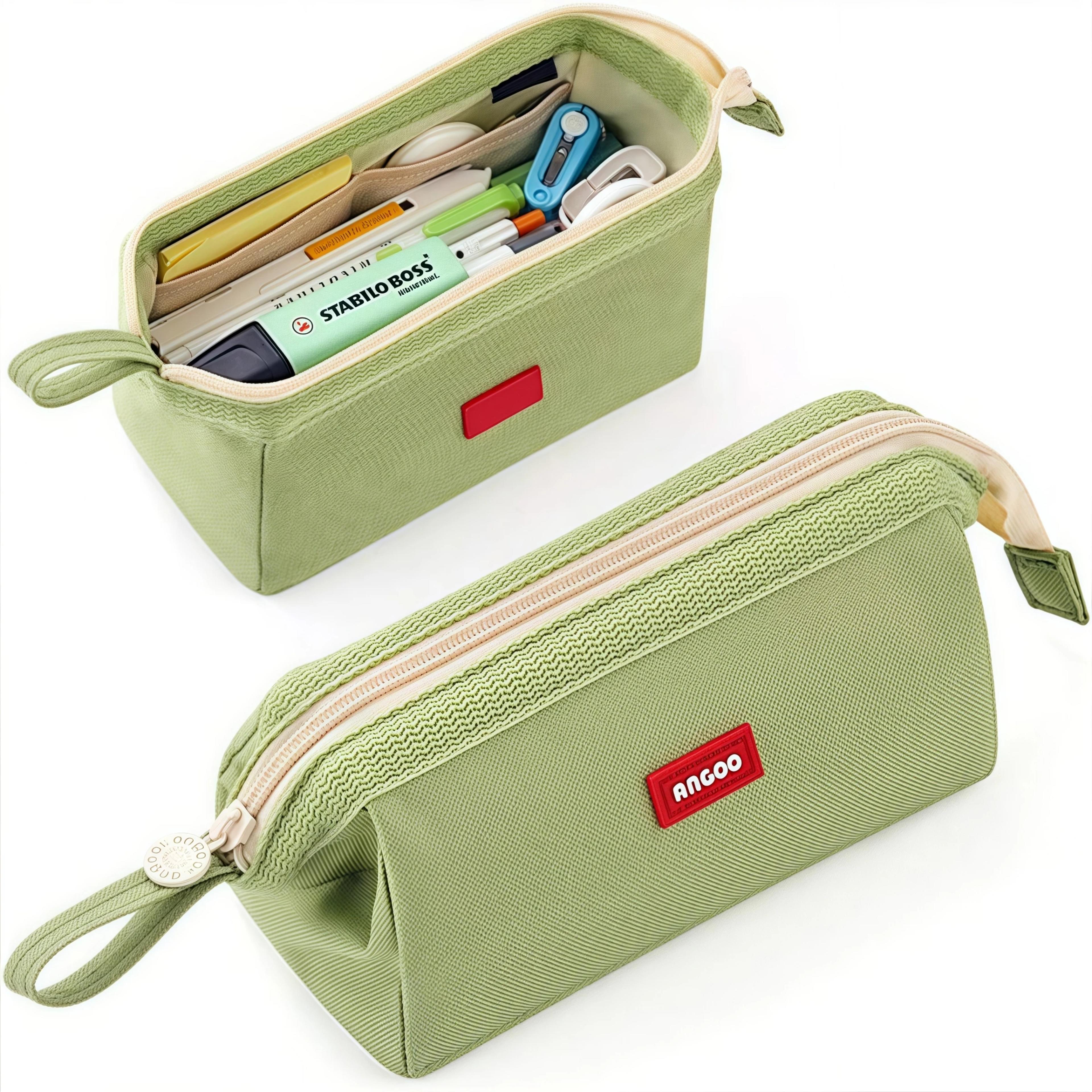 large capacity multilayer pencil case organizer for school office travel and cosmetics