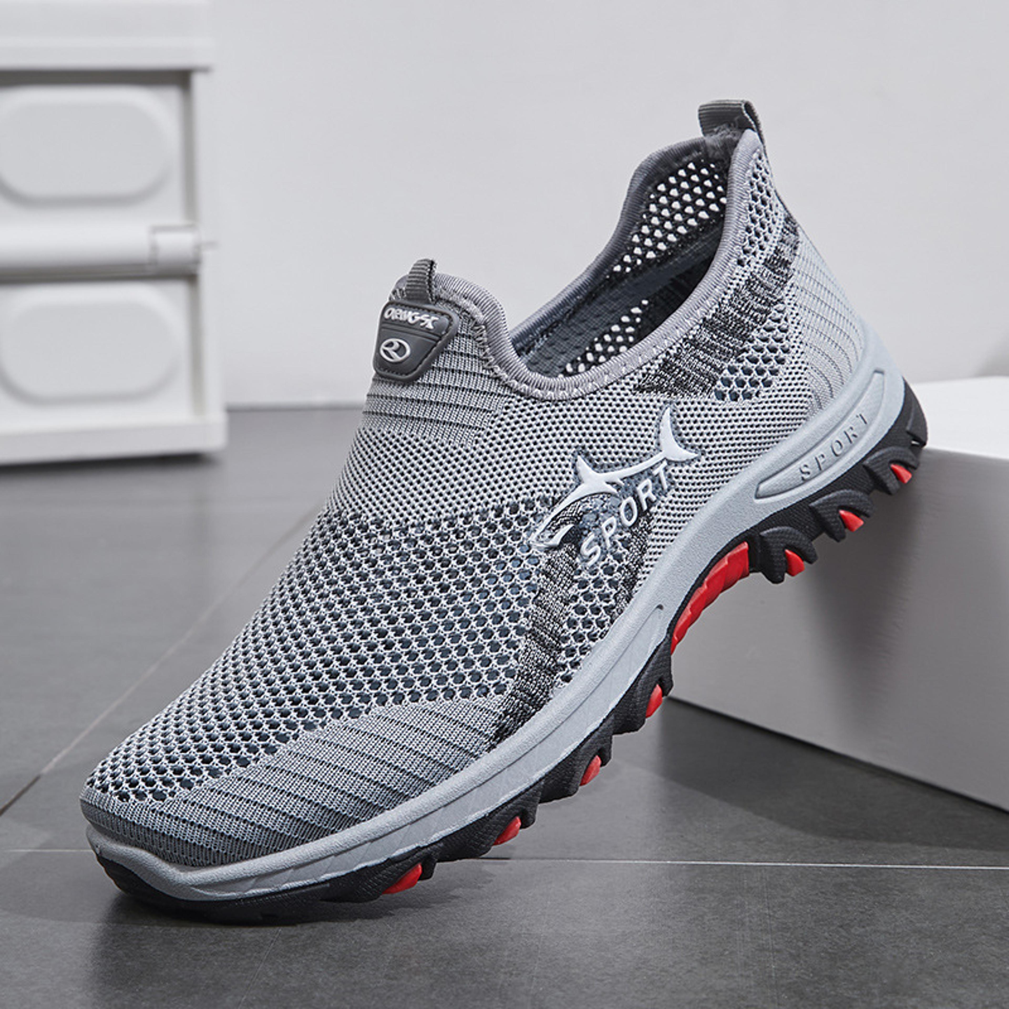Lightweight Sneakers Men Summer Mesh Men Shoes Breathable Casual Walking Shoes Mens Hiking Shoes 0