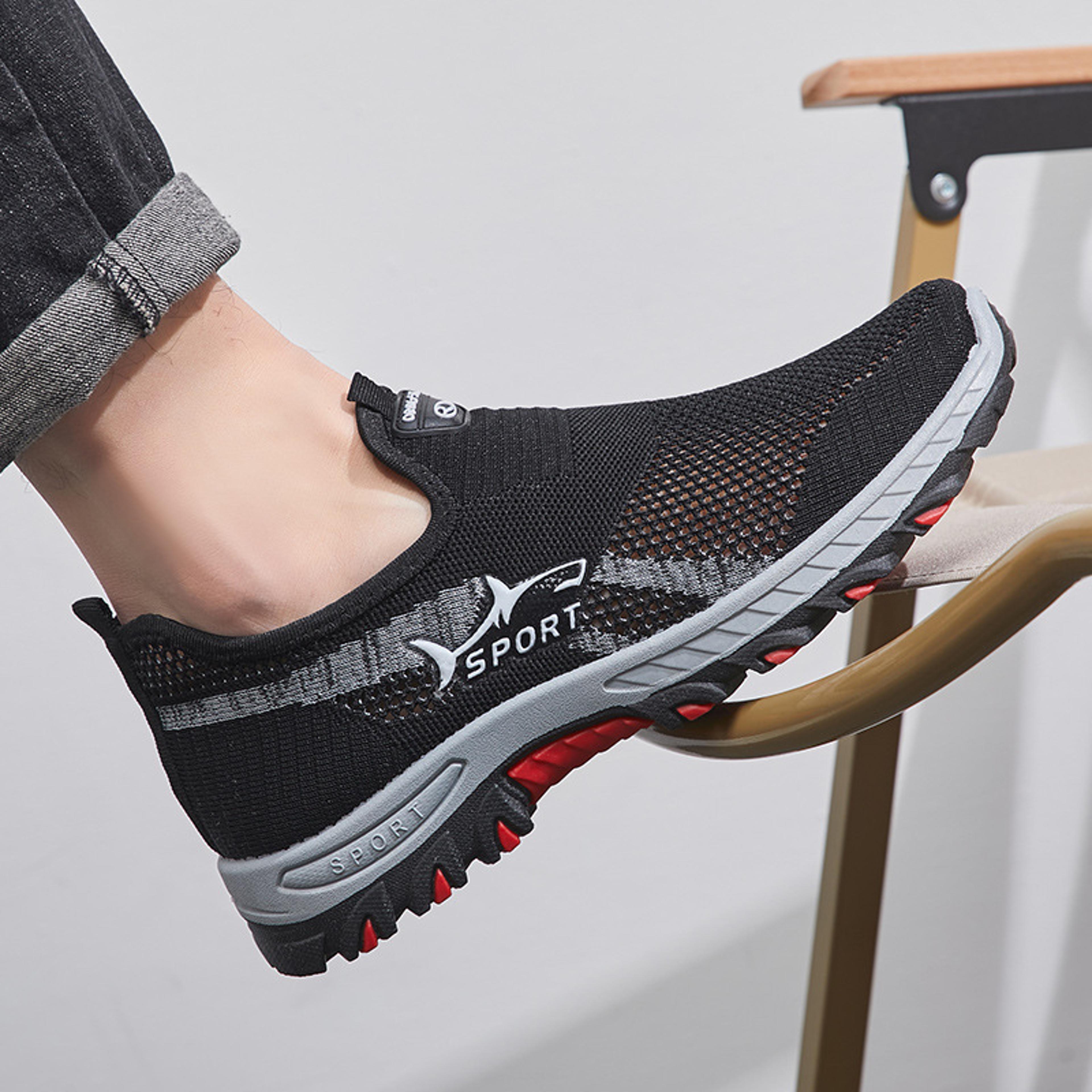 Lightweight Sneakers Men Summer Mesh Men Shoes Breathable Casual Walking Shoes Mens Hiking Shoes 3
