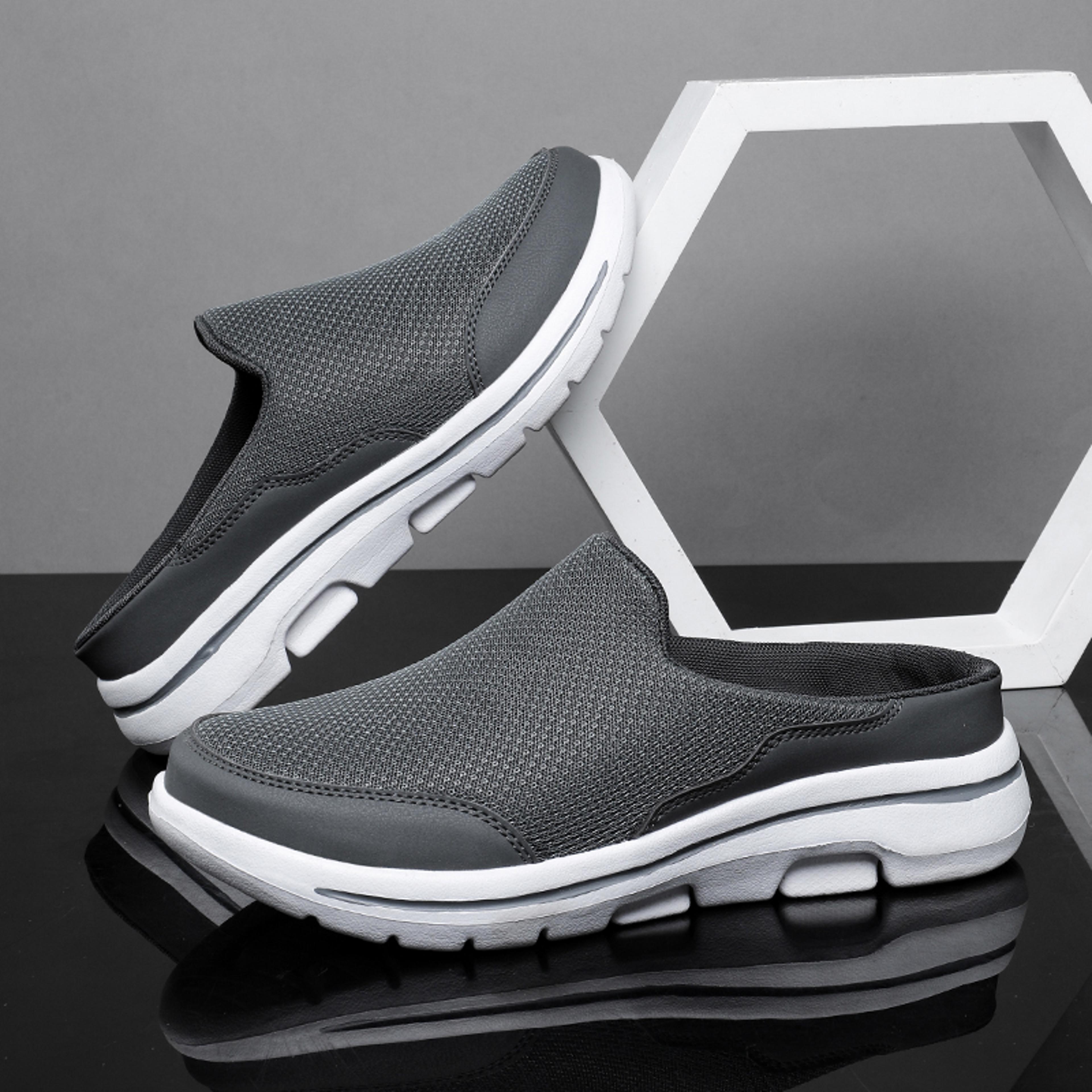 Men Slippers Summer Breathable Indoor Home Slippers Fashion Couple Slides Thick Sole Walking Shoes  8