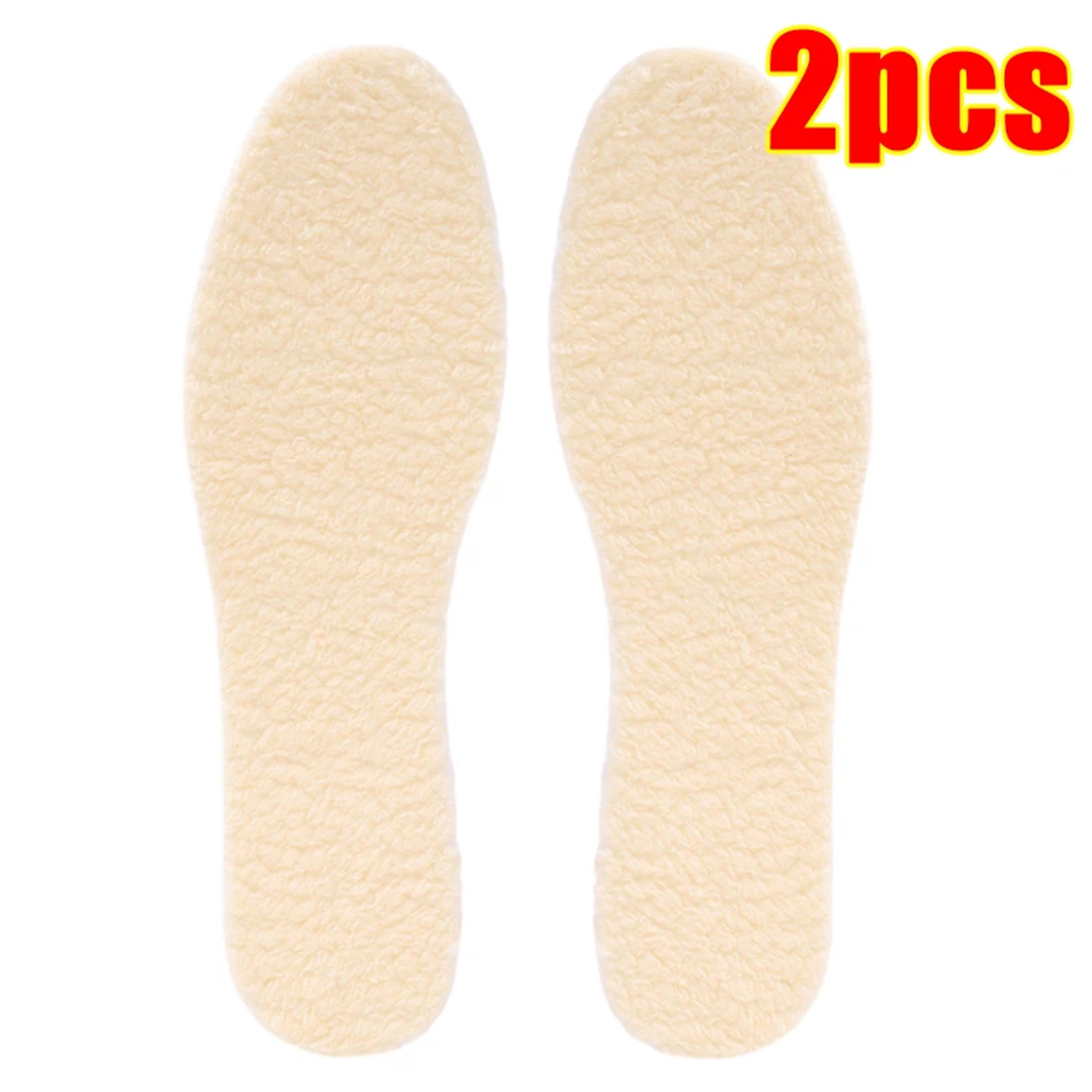 Winter Natural Lamb Fleece Insoles For Men  Women Soft Wool Thicken Shoepad Cashmere Insert Thermal 5