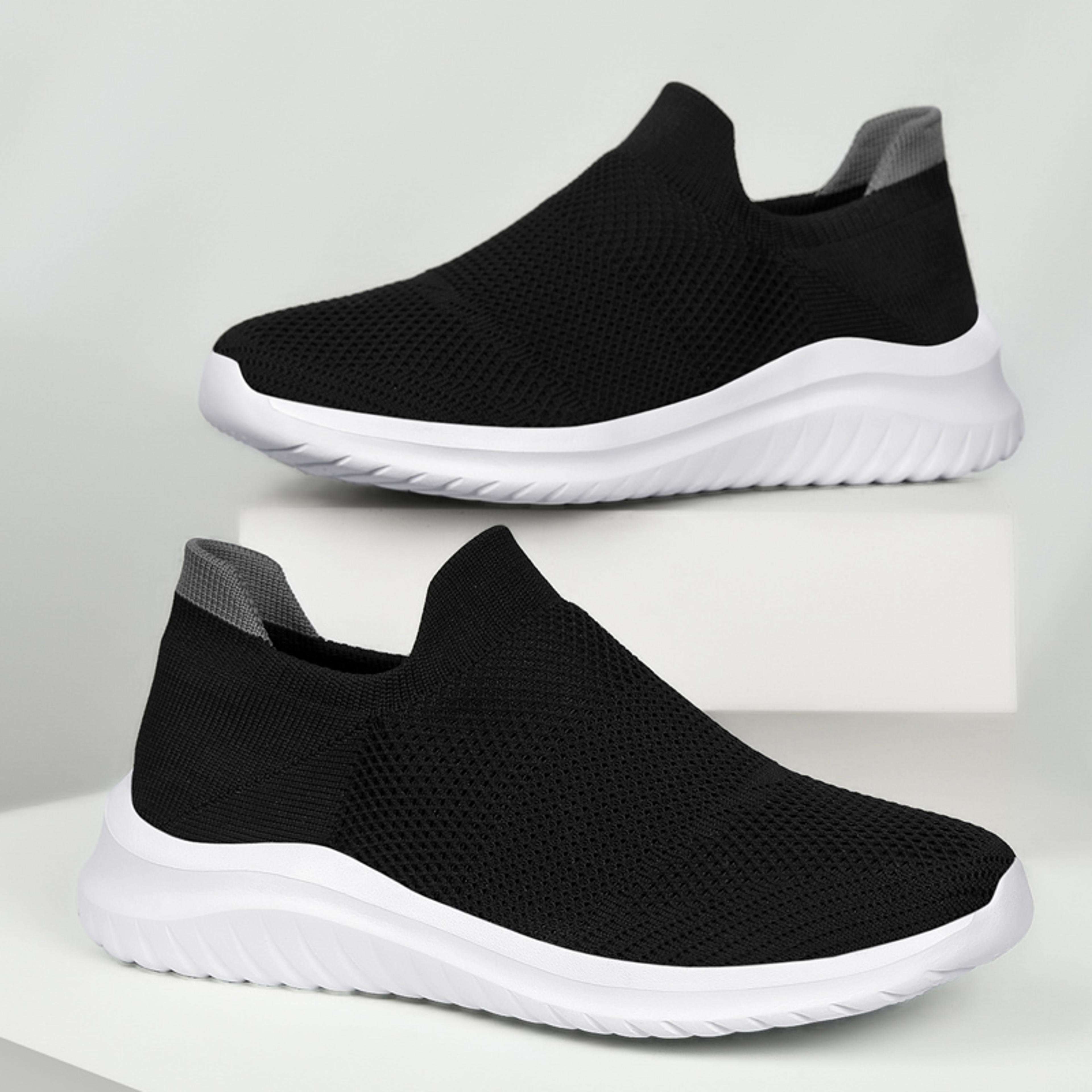 Lightweight Unisex SlipOn Sneakers Soft Sole Running Shoes For Men  Women Casual Walking Loafers 3