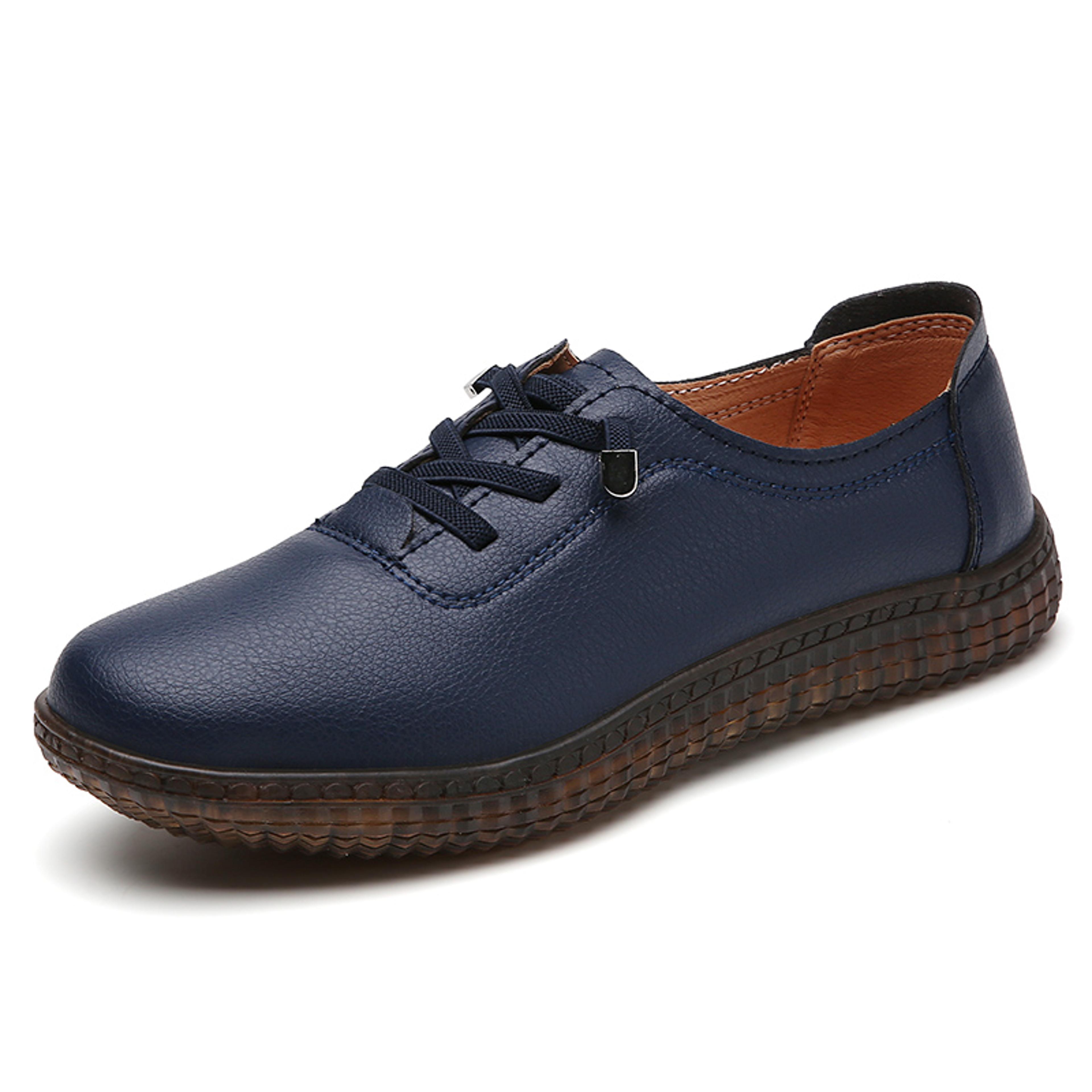Womens Genuine Leather Fashionable Casual Walking Loafers Lightweight Sports Shoes For AllDay Wear 4