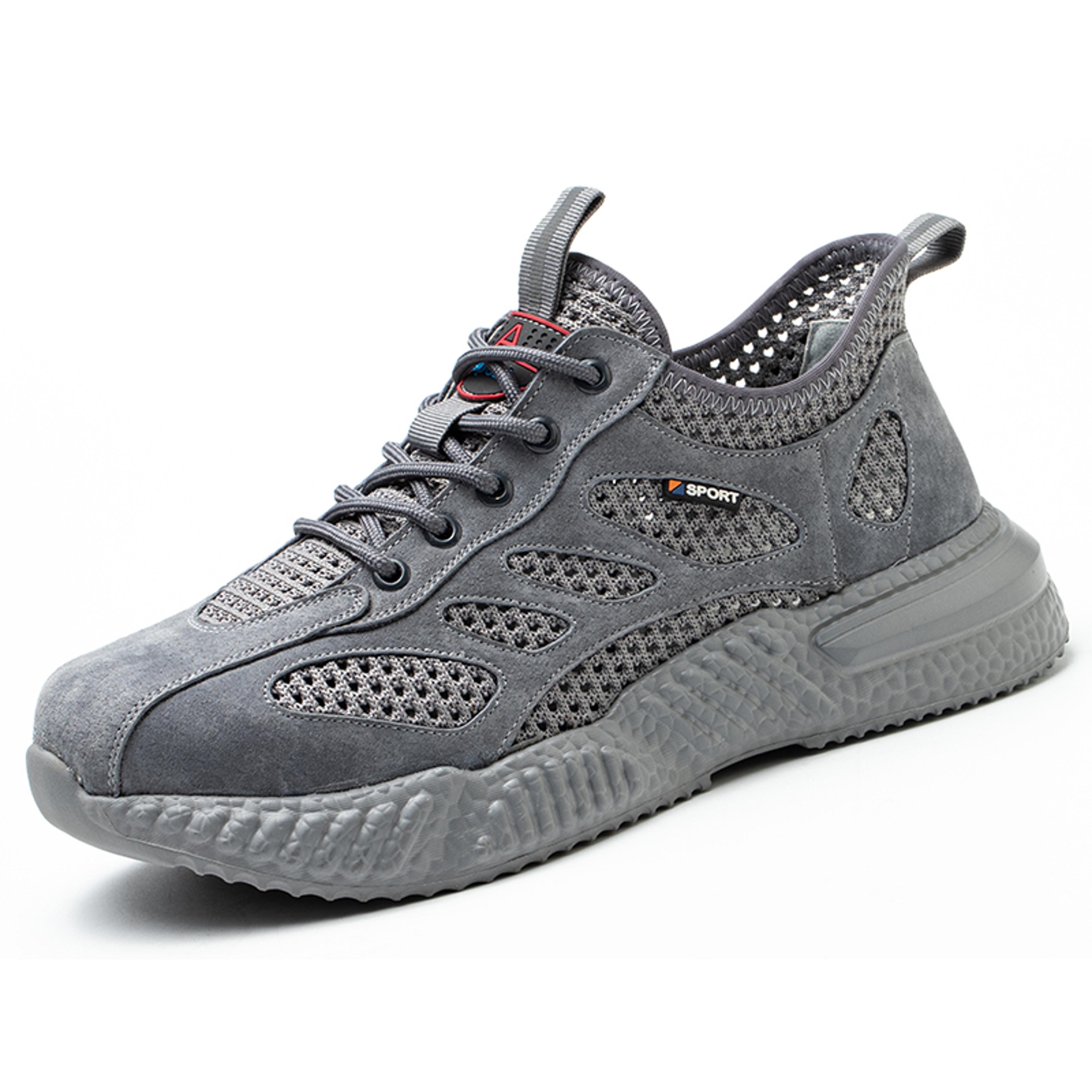 Breathable Lightweight Steel Toe Work Shoes For Men Summer Safety Shoes With Protection  Mesh Desig 5