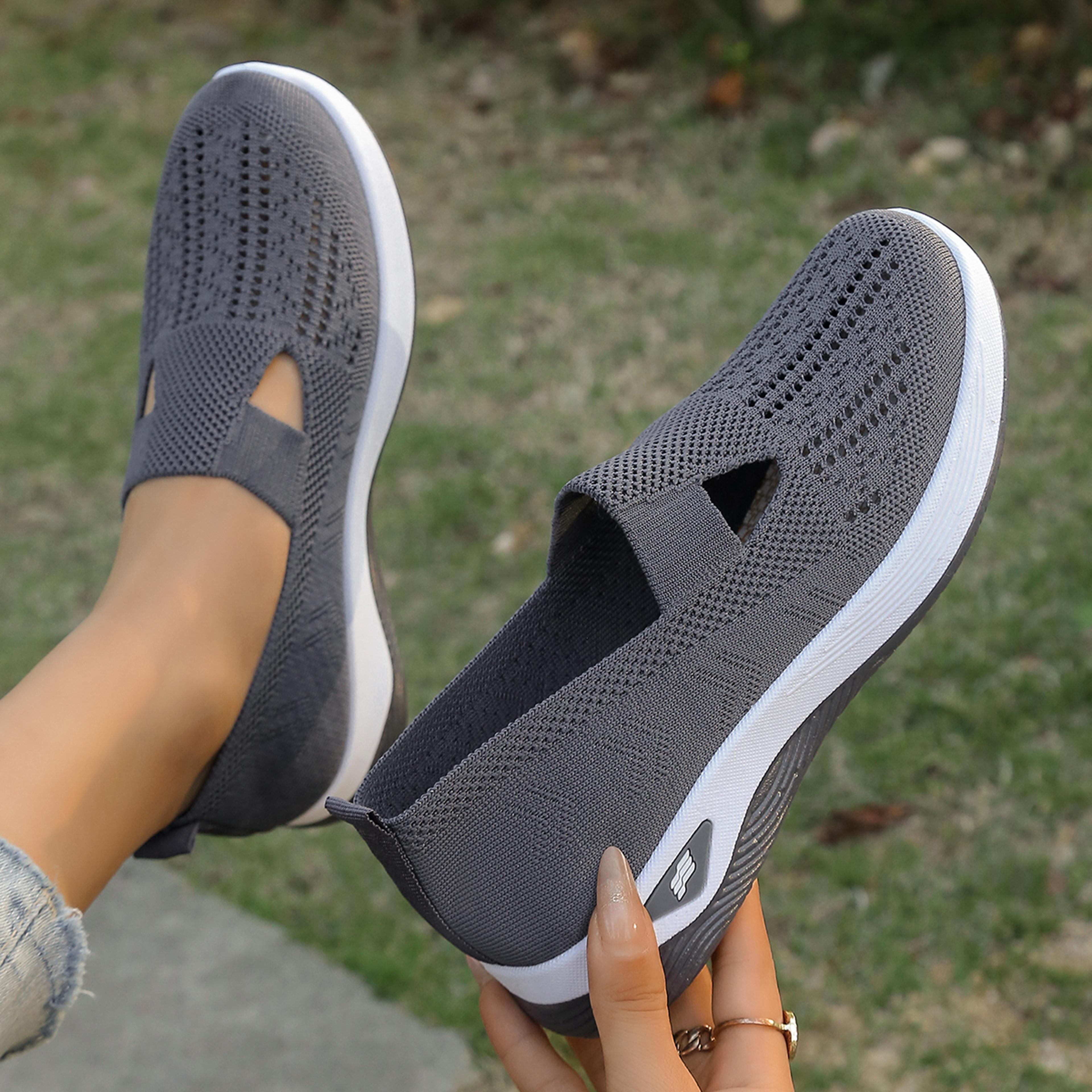 Simple Womens Summer Shoes Solid Color Mom Shoes  Lightweight Casual Sneakers 18