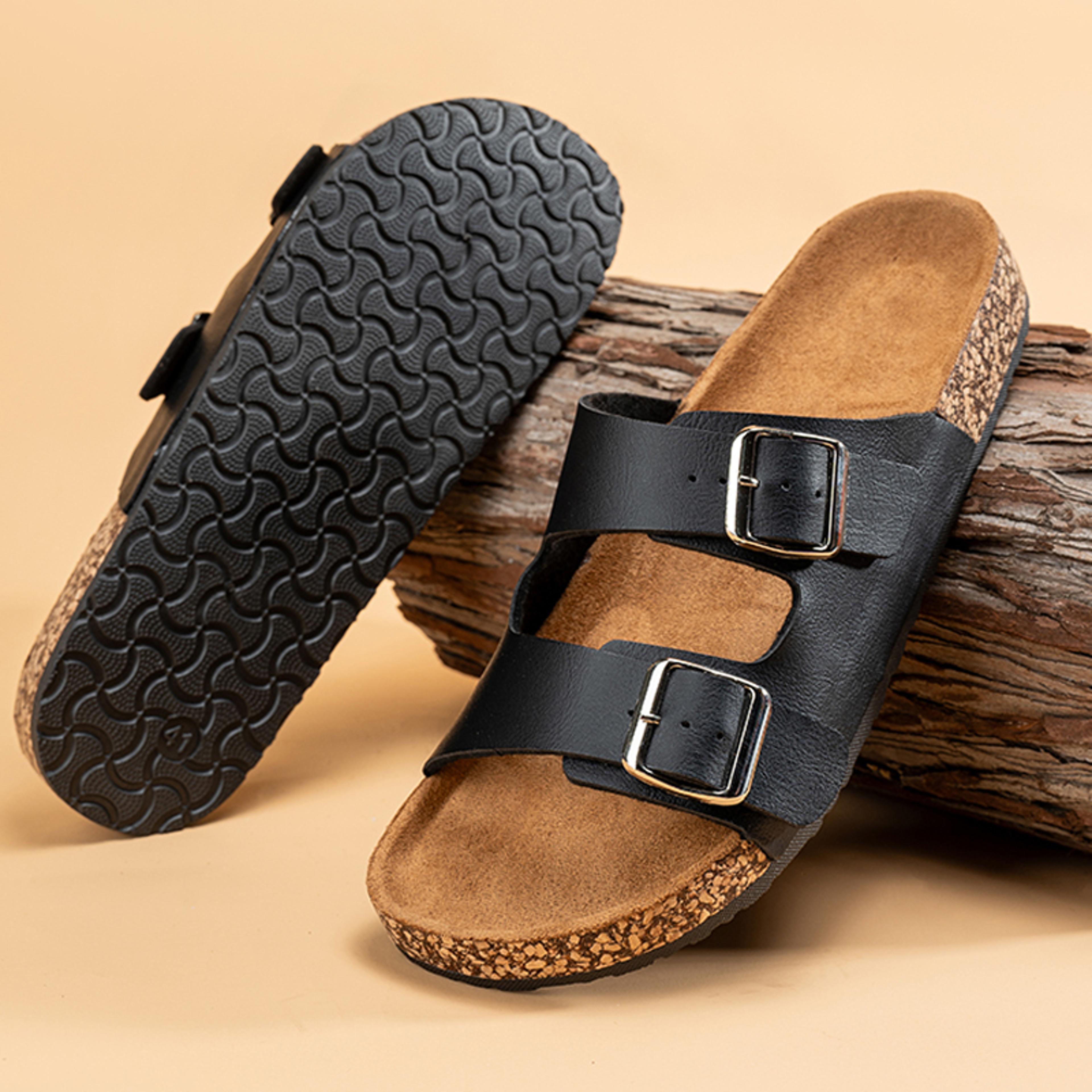 Comfortable Fashion Classic Slippers For Men Lightweight Summer Cork Sandals For Outdoor Wear 1