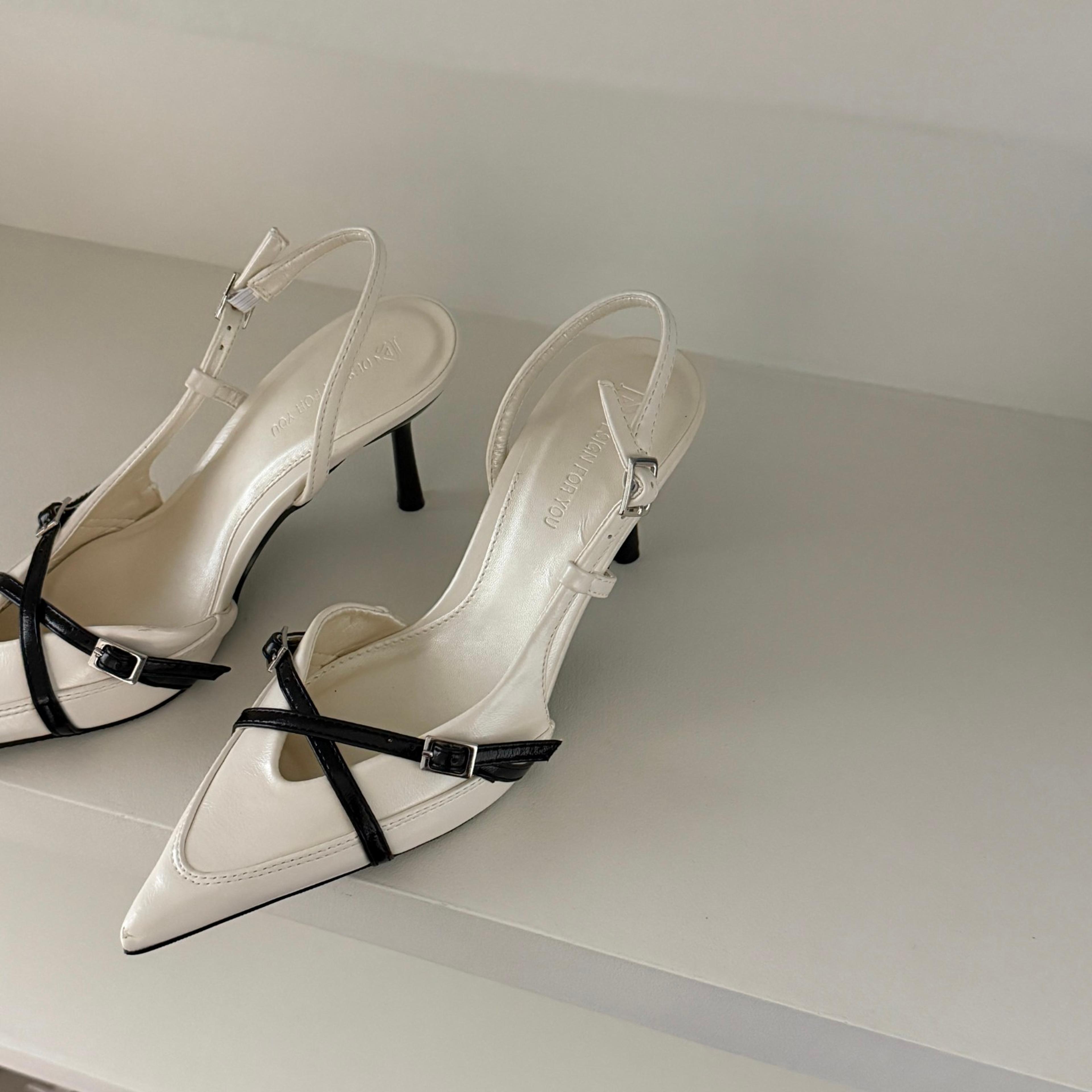 Beautiful Womens High Heels Jeans Heeled Sandals Pointed Toe Office Lady Shoes Stylish Sandal 3