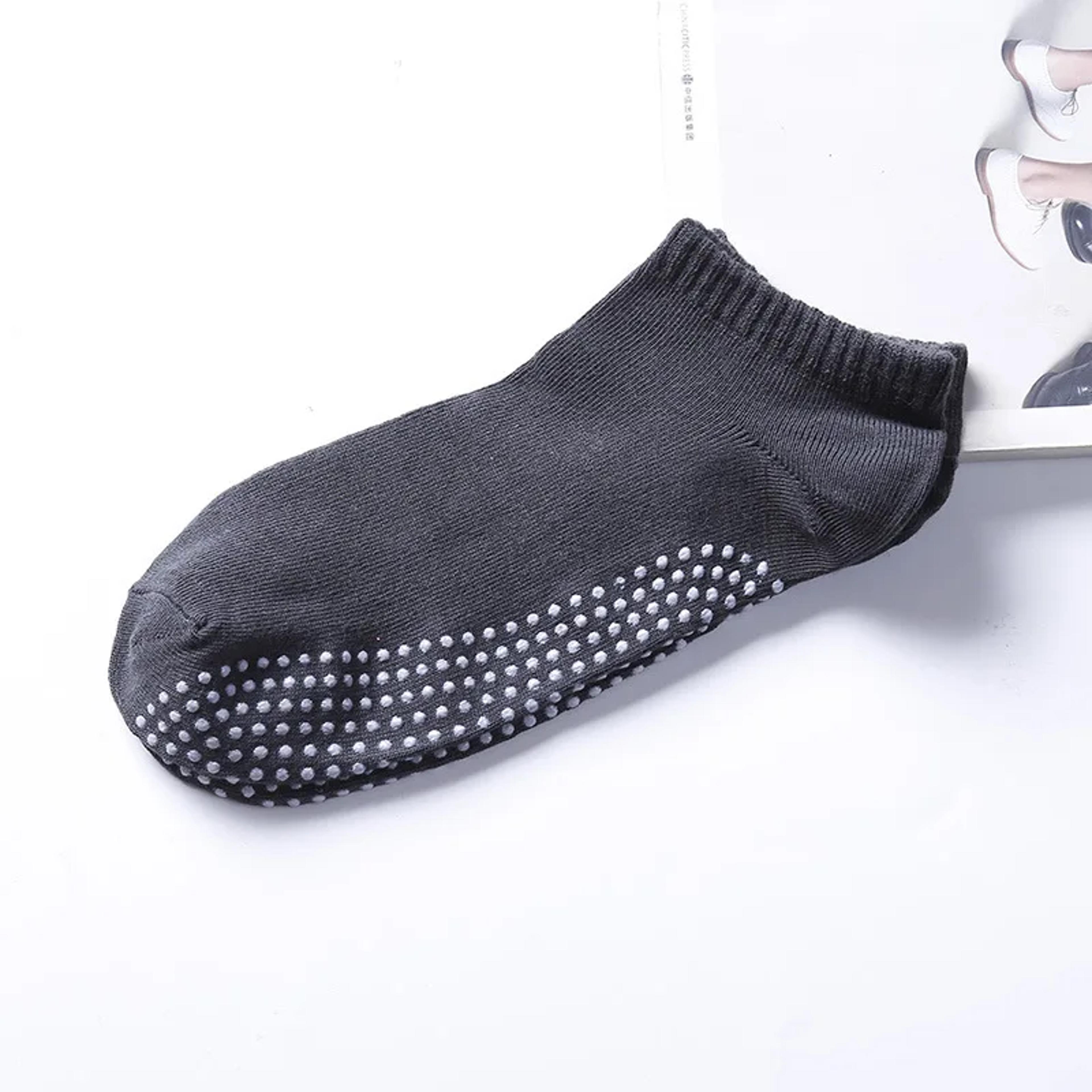 Mens Professional Silicone AntiSlip Yoga Socks Casual Breathable Sports Boat Socks Low Cut Ankle De 8