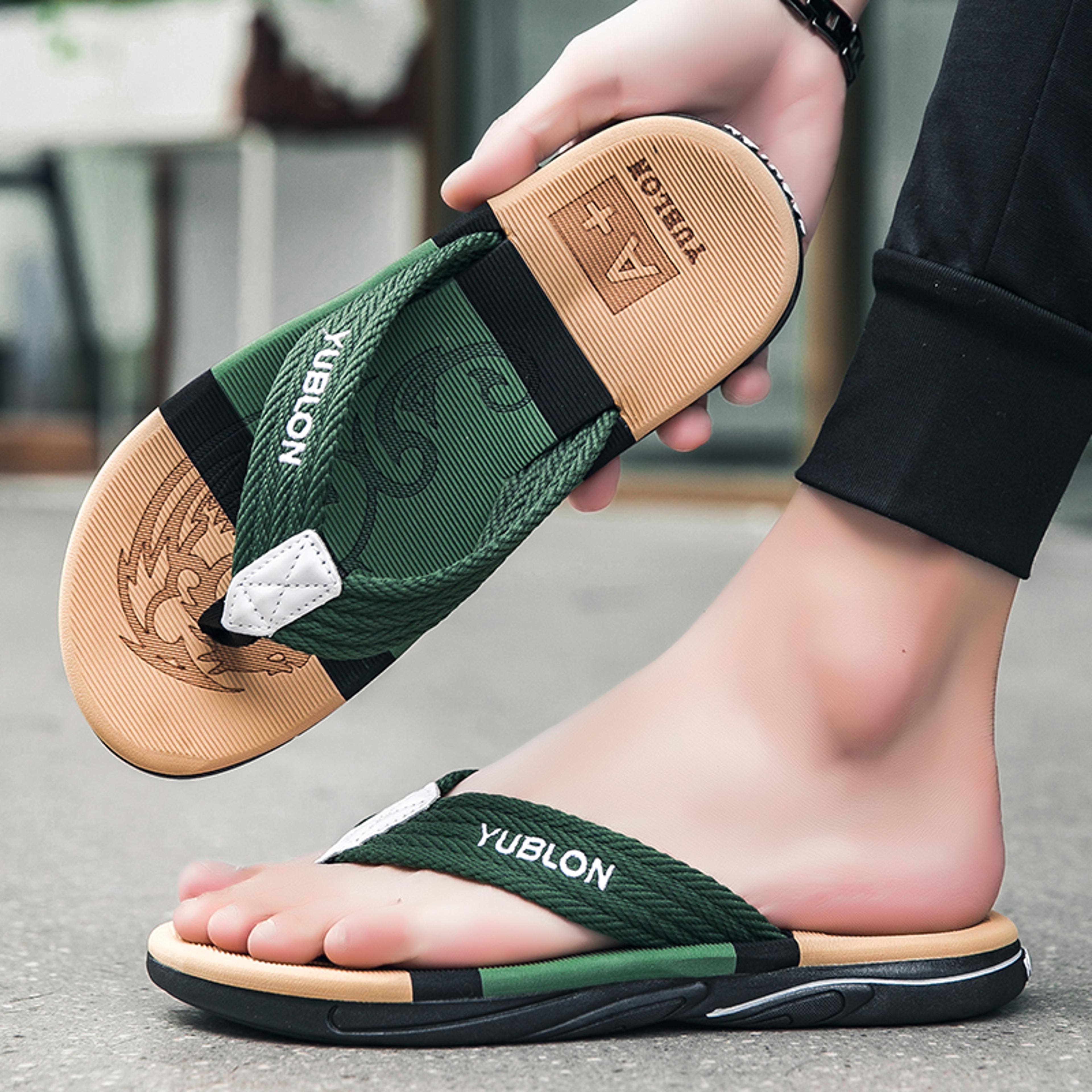 Mens AntiSlip Beach Sandals Breathable Summer Flip Flops For Outdoor Comfort 4