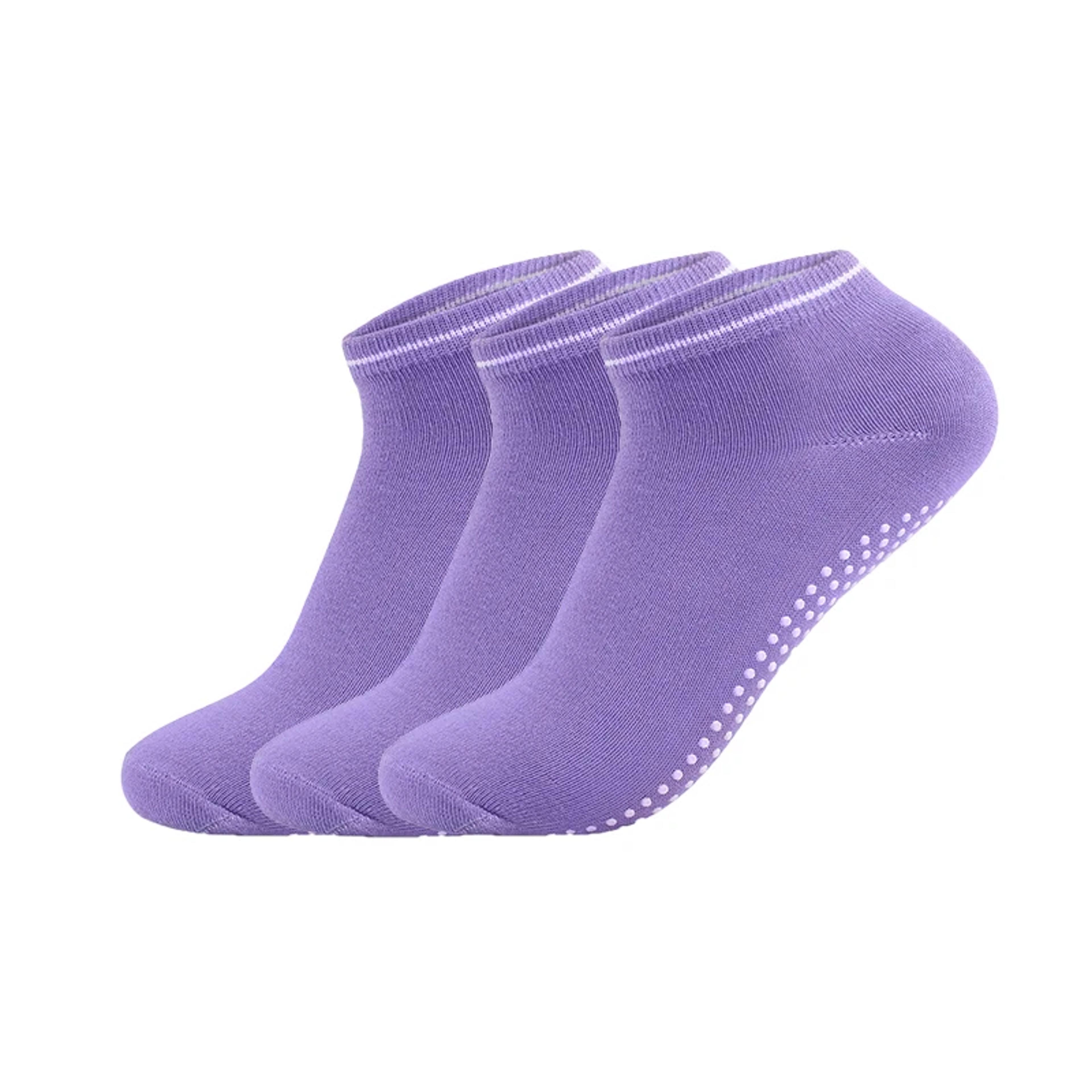 Womens Yoga Socks With NonSlip Grips  Straps Cotton Bandage Pilates Barre Dance Socks For Barefoot  4