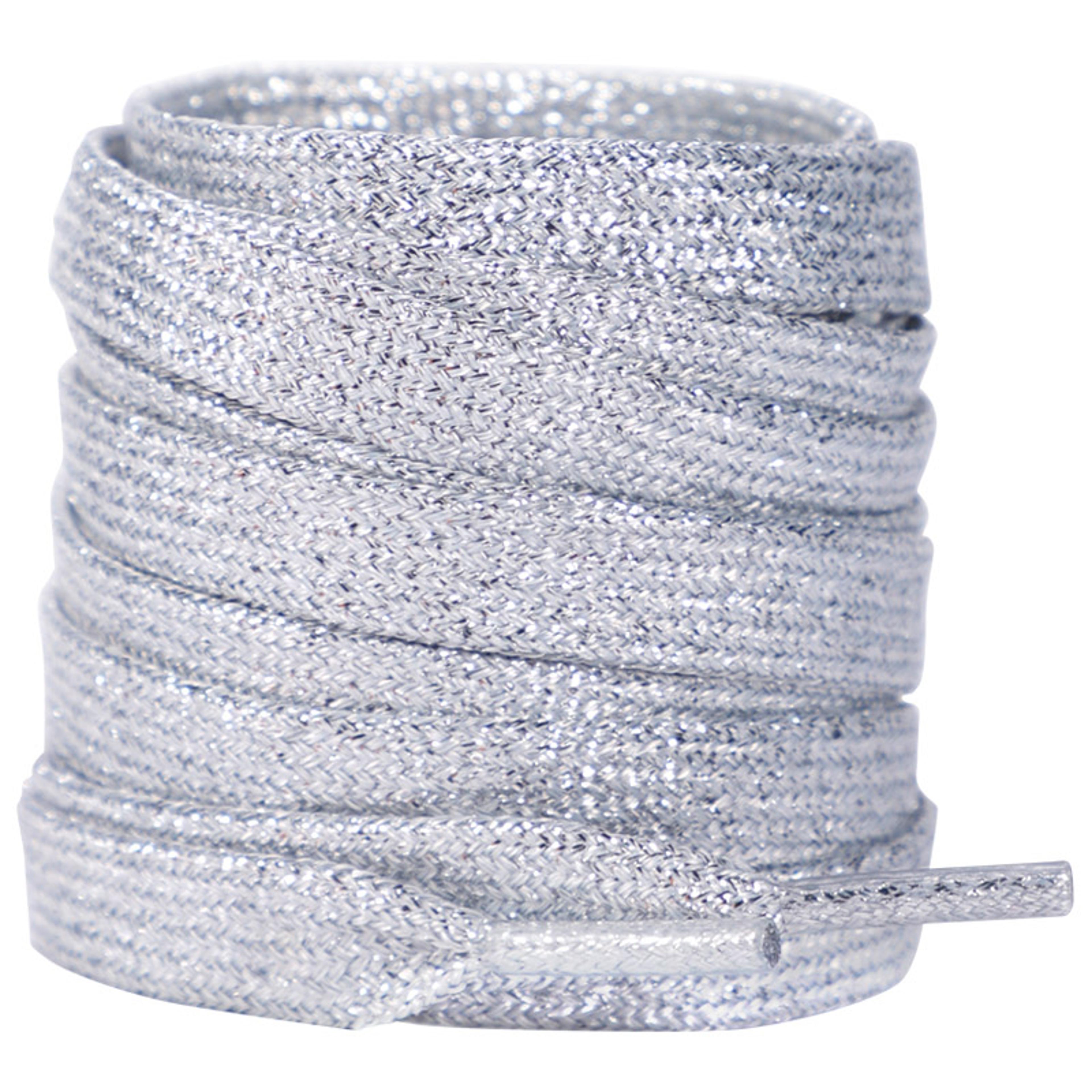 Shiny Flat Glitter Shoelaces Gold Silver Colorful Shoe Strings Athletic Running Sneakers Laces For  5