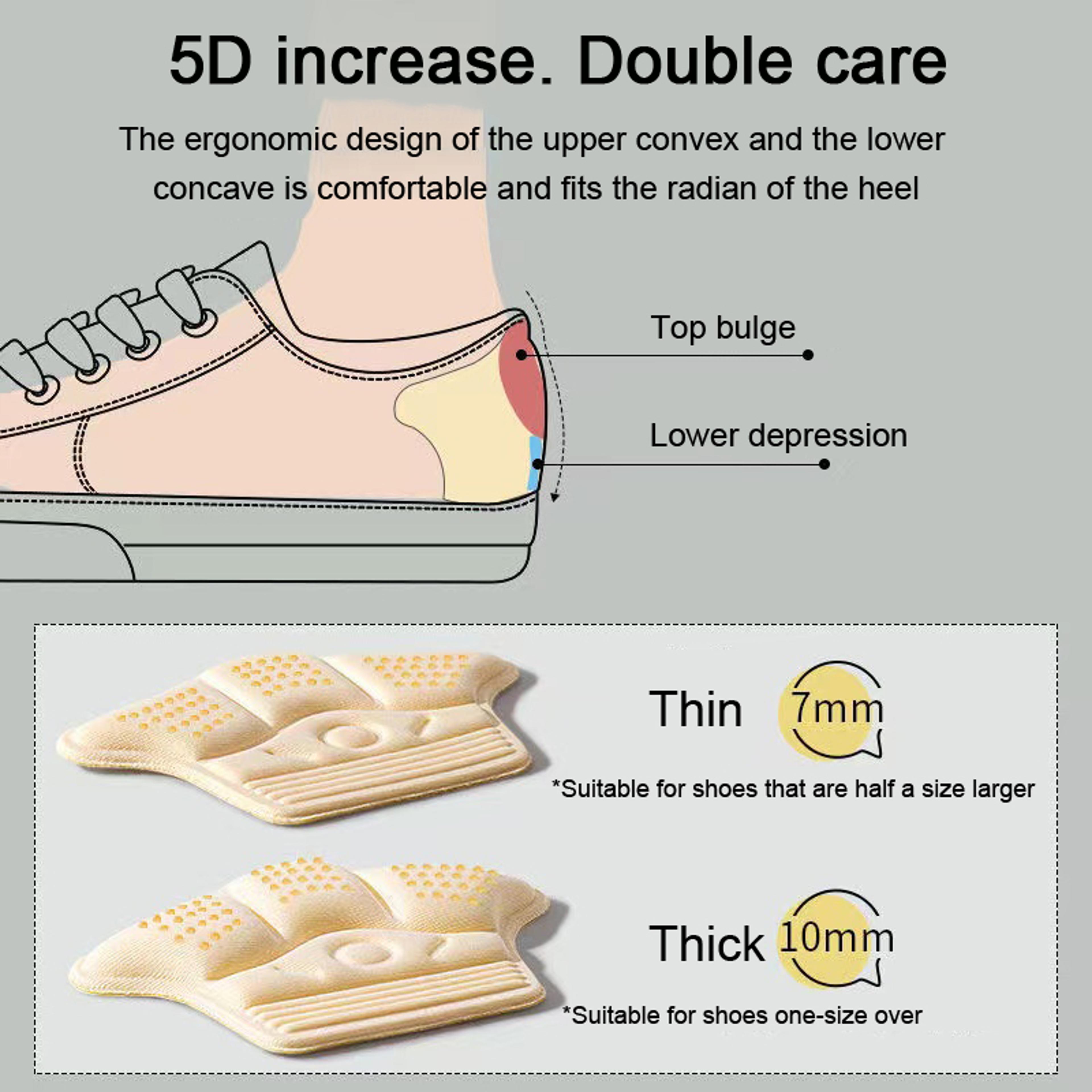 Heel Pads For Shoes Anti Pain Heel Protector Inserts Heel Stickers Insoles Patch Pain Relief Feet P 4