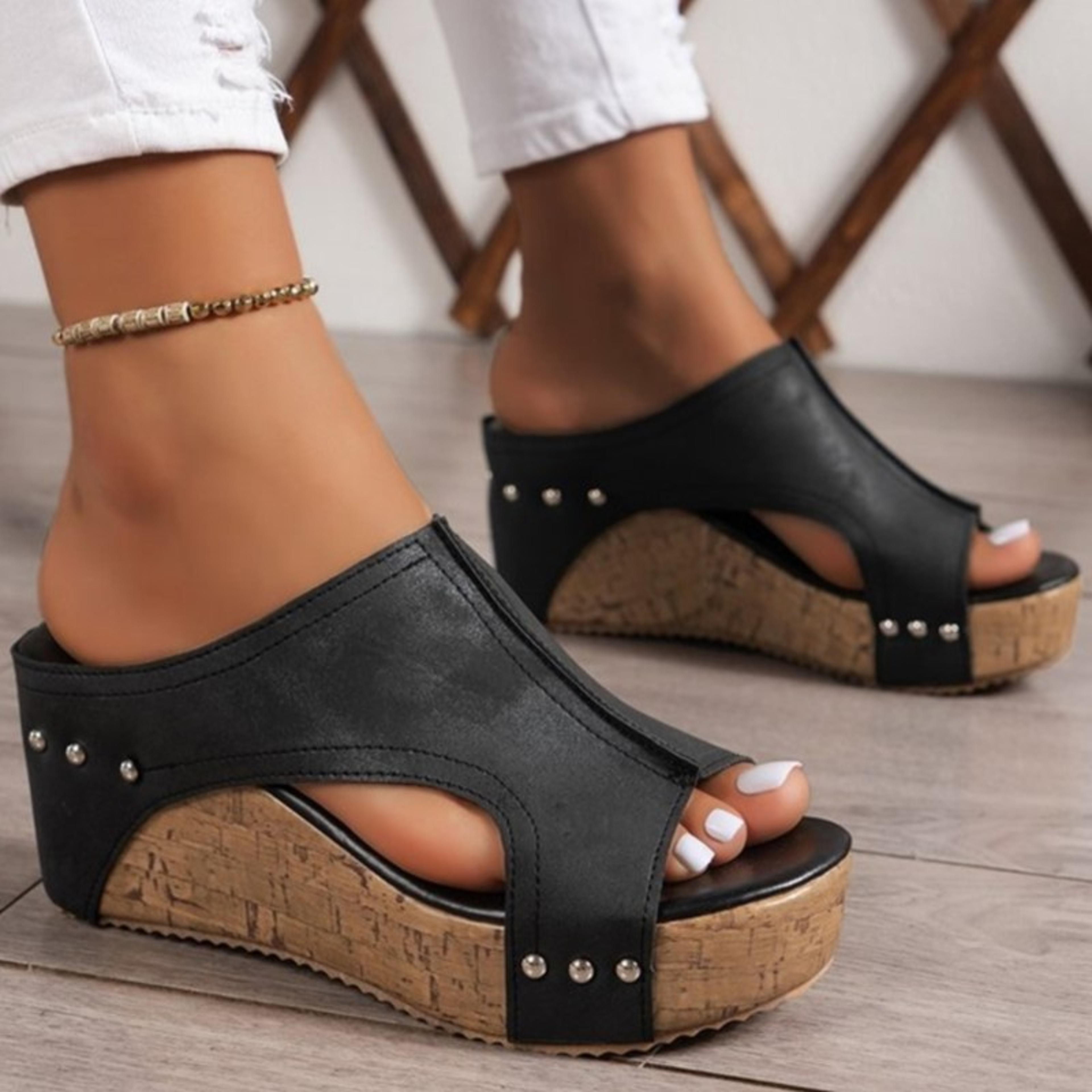 Wedge Women Shoes Sandals Slip On Fashion Heels Espadrilles Huaraches Women Footwear 7