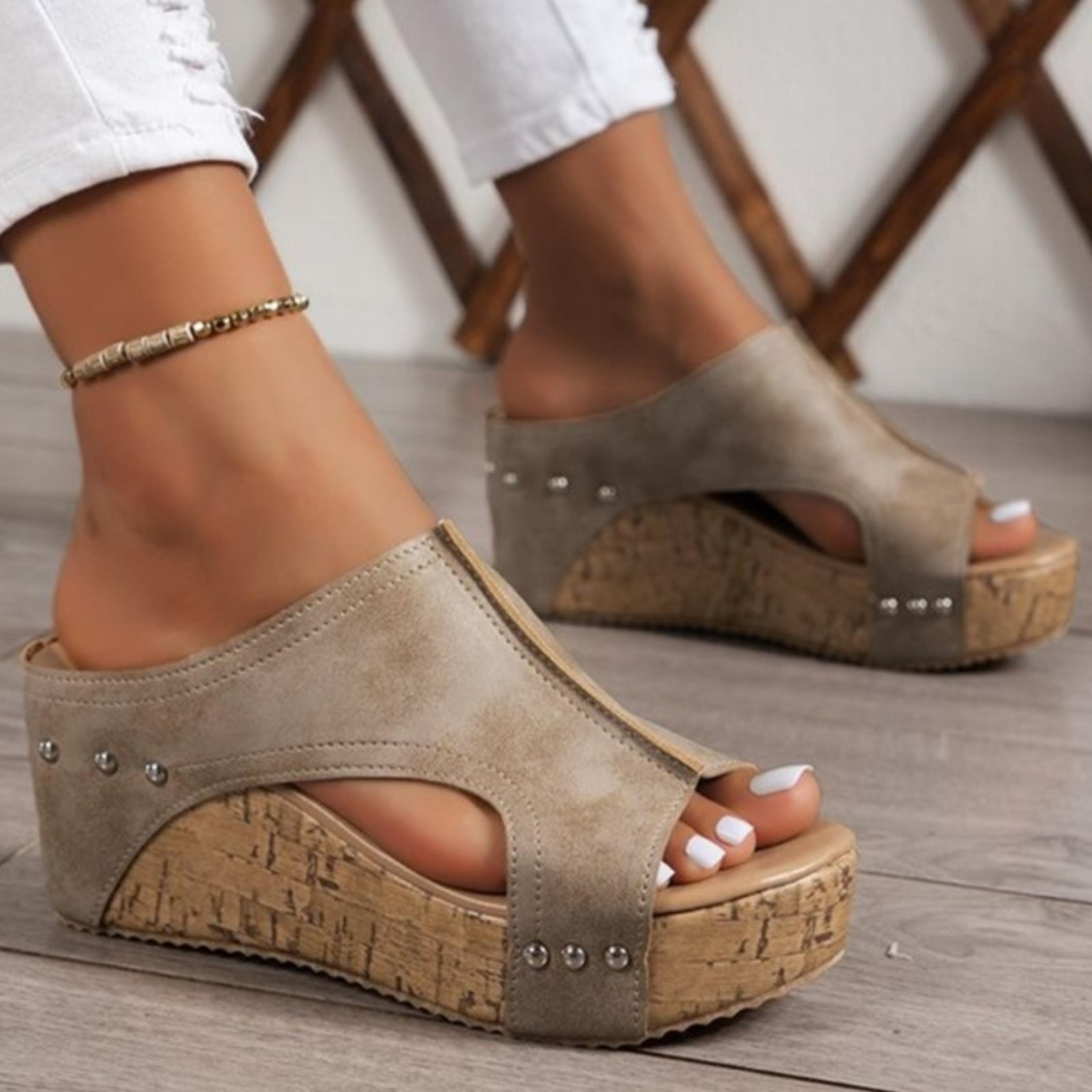 Wedge Women Shoes Sandals Slip On Fashion Heels Espadrilles Huaraches Women Footwear 6