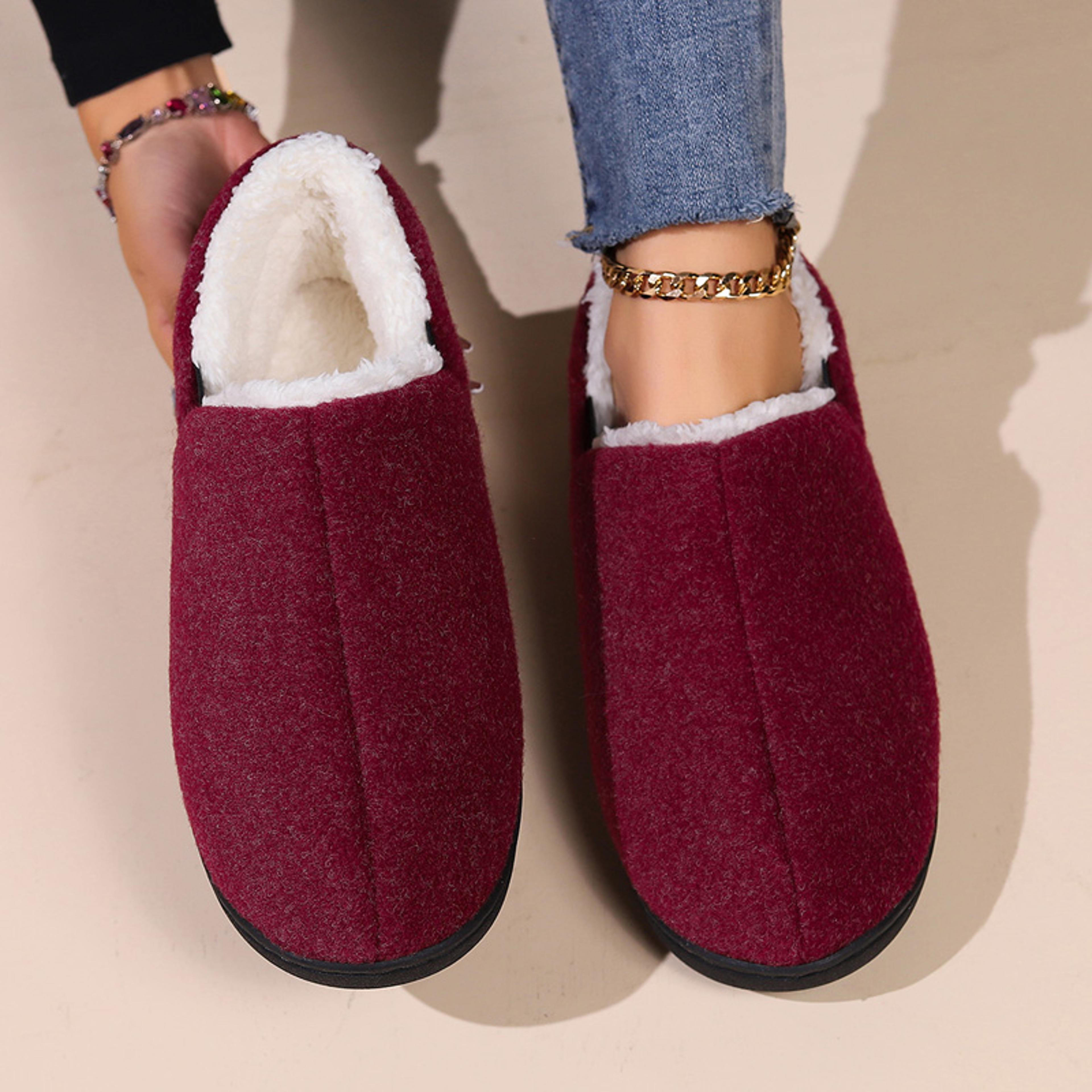 Winter Warm Slippers For Women Fluffy Faux Fur House Shoes Soft Cozy Couple Slippers Indoor Home Co 4