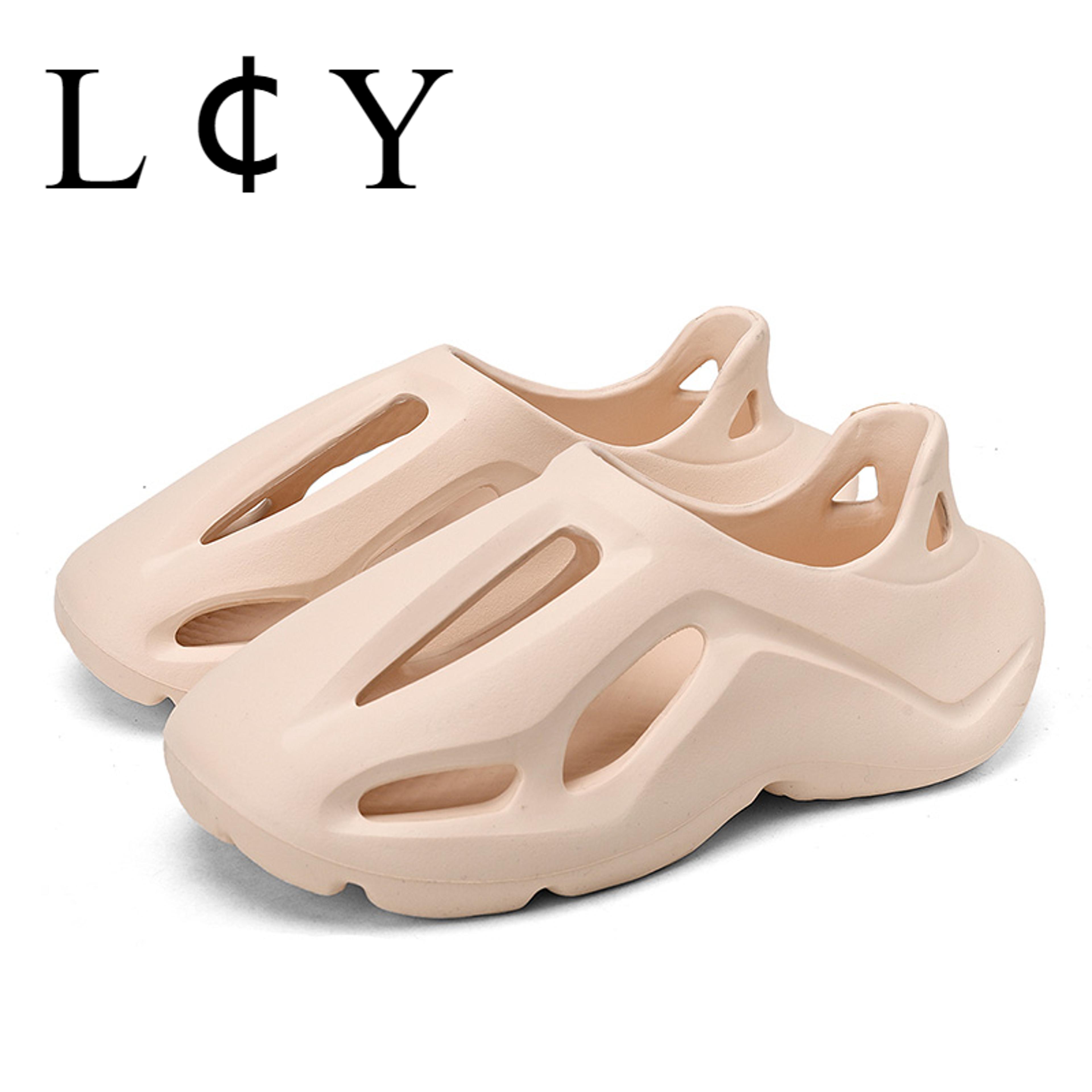 Personalized Lace Up Beach Shoes For Men And Women Summer Anti Slip Designer Dyeing Hollow Outdoor  4
