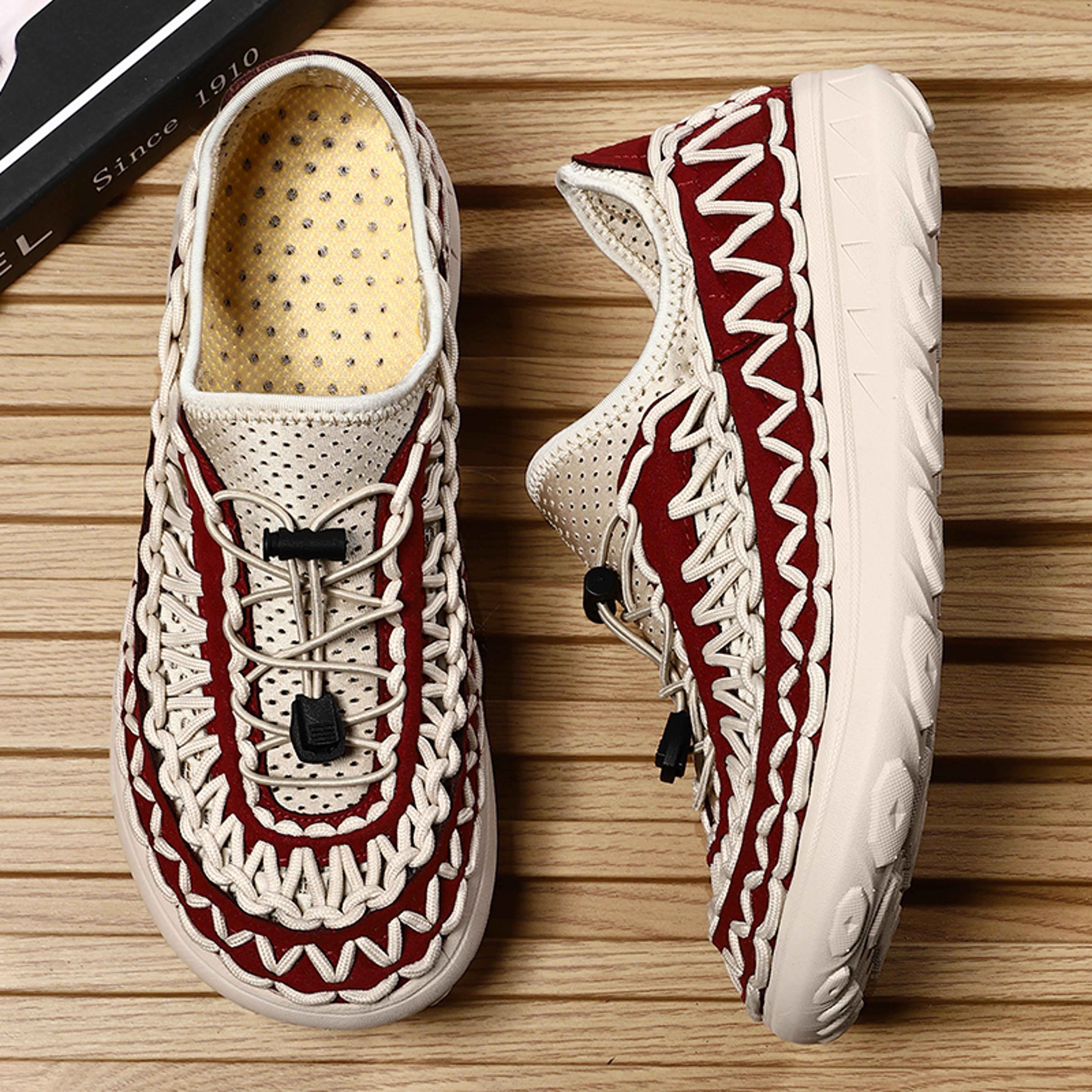 Mens Summer Sandals Fashion Handwoven Casual Shoes High Quality Designer Sneakers 3