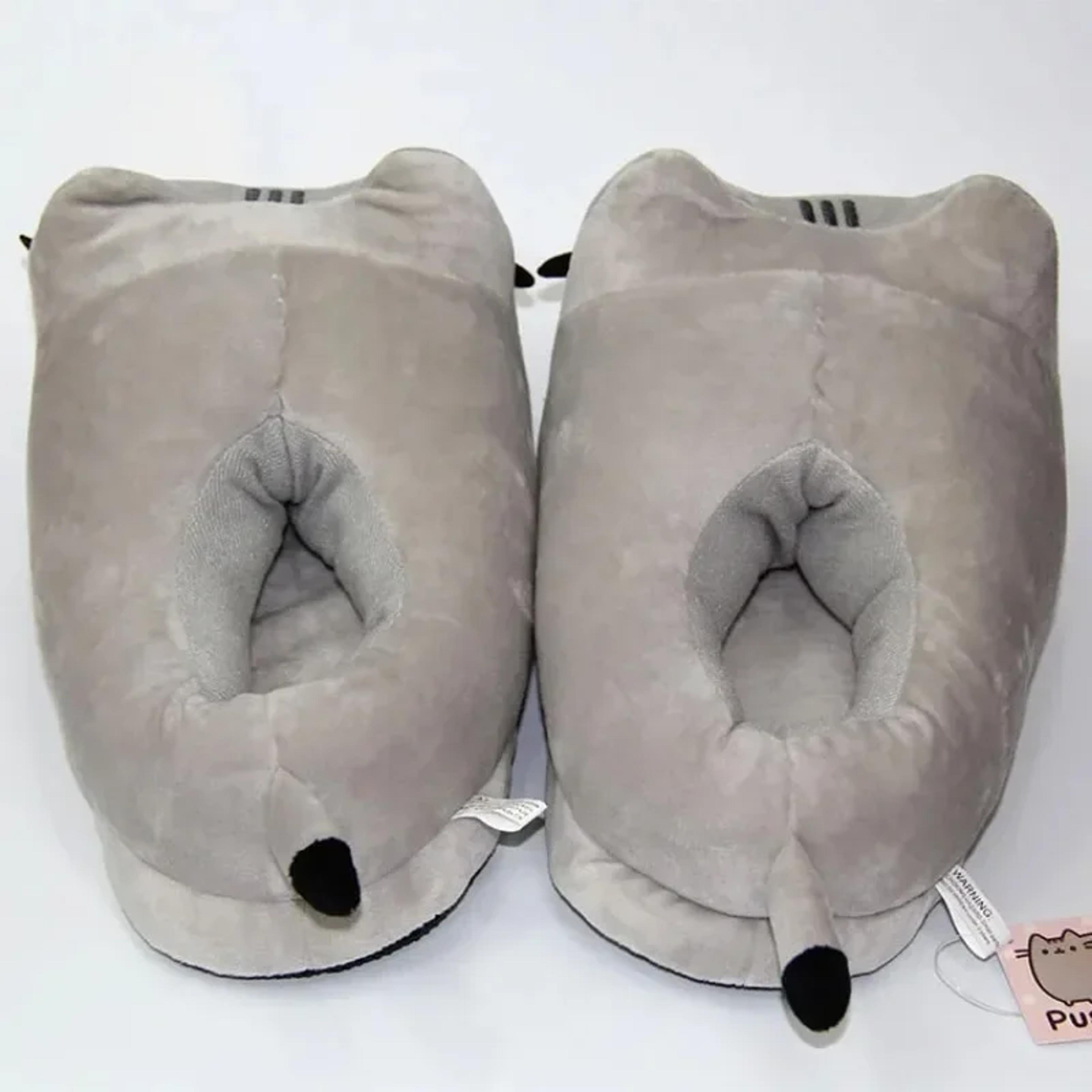 Warm Winter Slides Cartoon Full Covered Cat Slippers Soft Plush Doll Indoor Cute Anime Bedroom Shoe 5