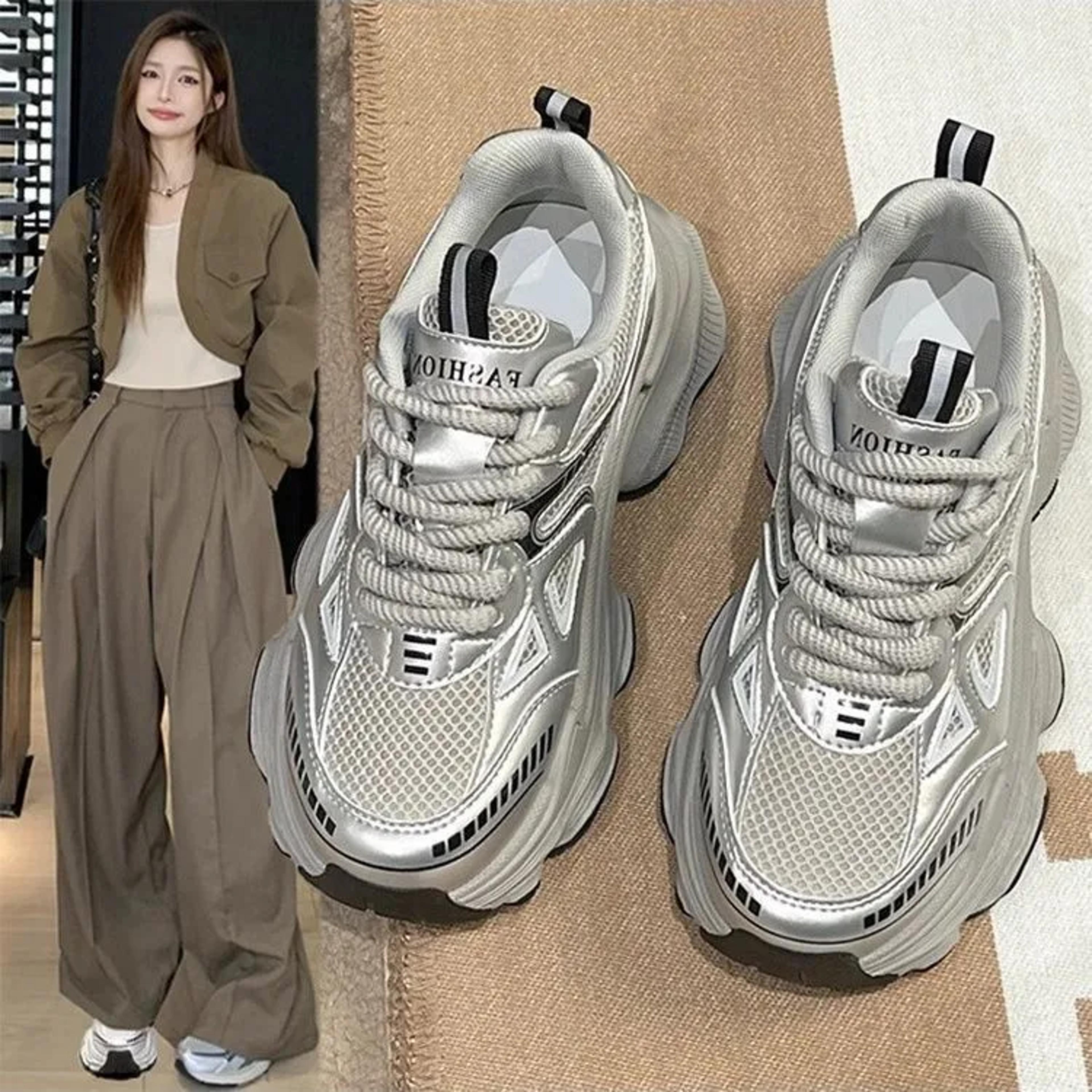 Womens Lightweight Dad Shoes Sporty Casual Fashionable Breathable Mesh Spring Summer Upgraded Versi 1