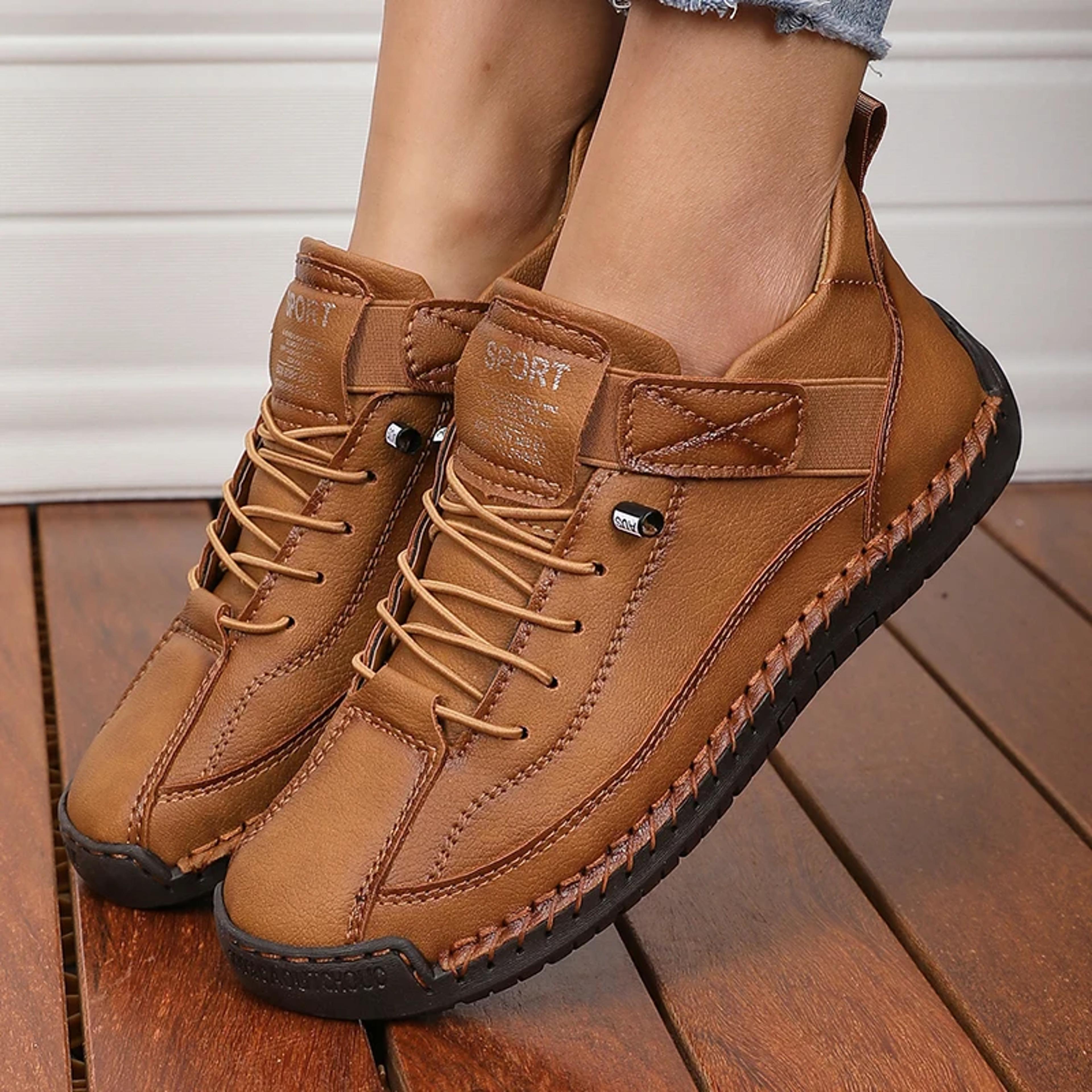 Fashionable Womens Boots Mid Top For Summer Retro British Style Anti Slip Workwear Shoes Luxurious  3