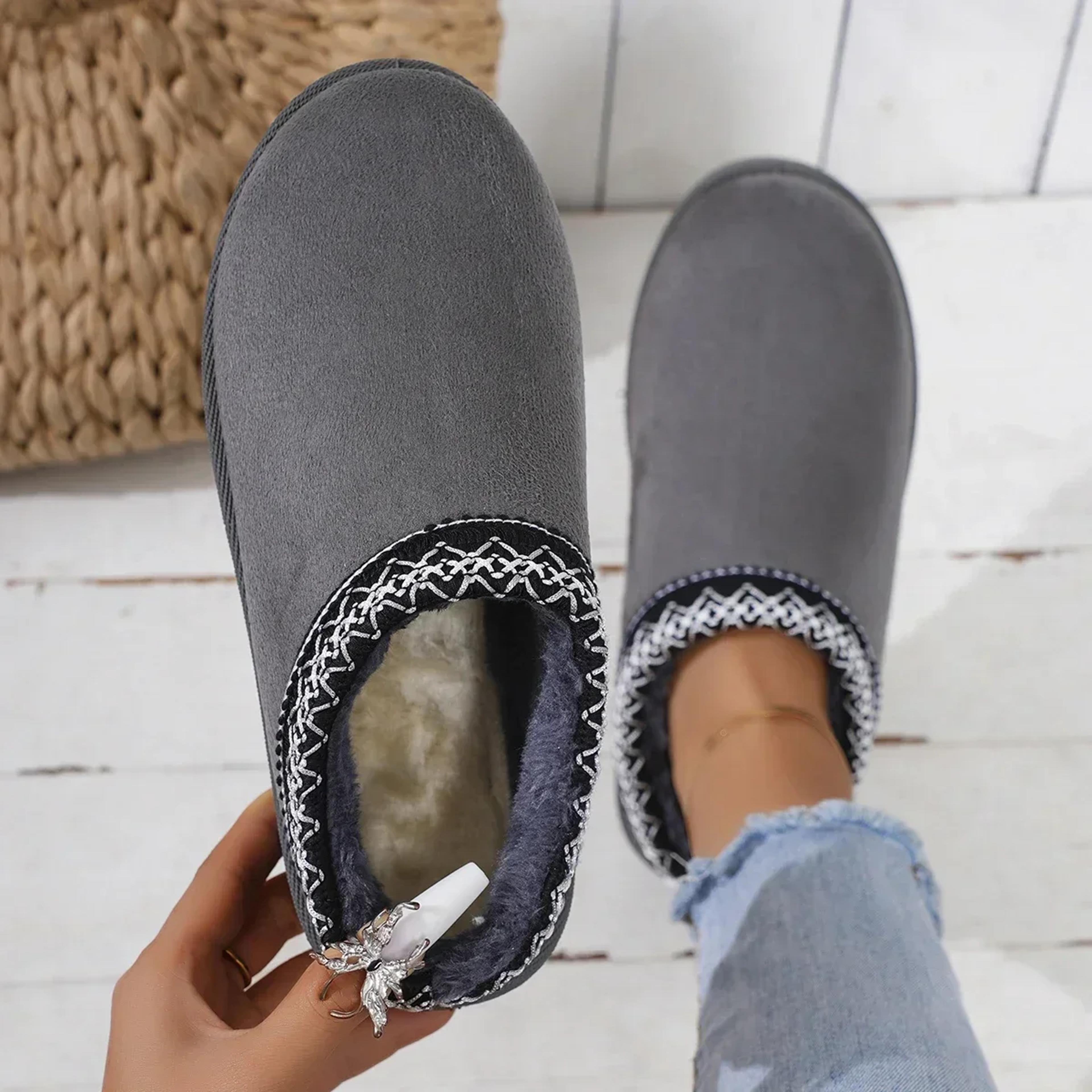 Cashmere Warm Uggs Winter New Heelless Half Mop With Thick Sole 9