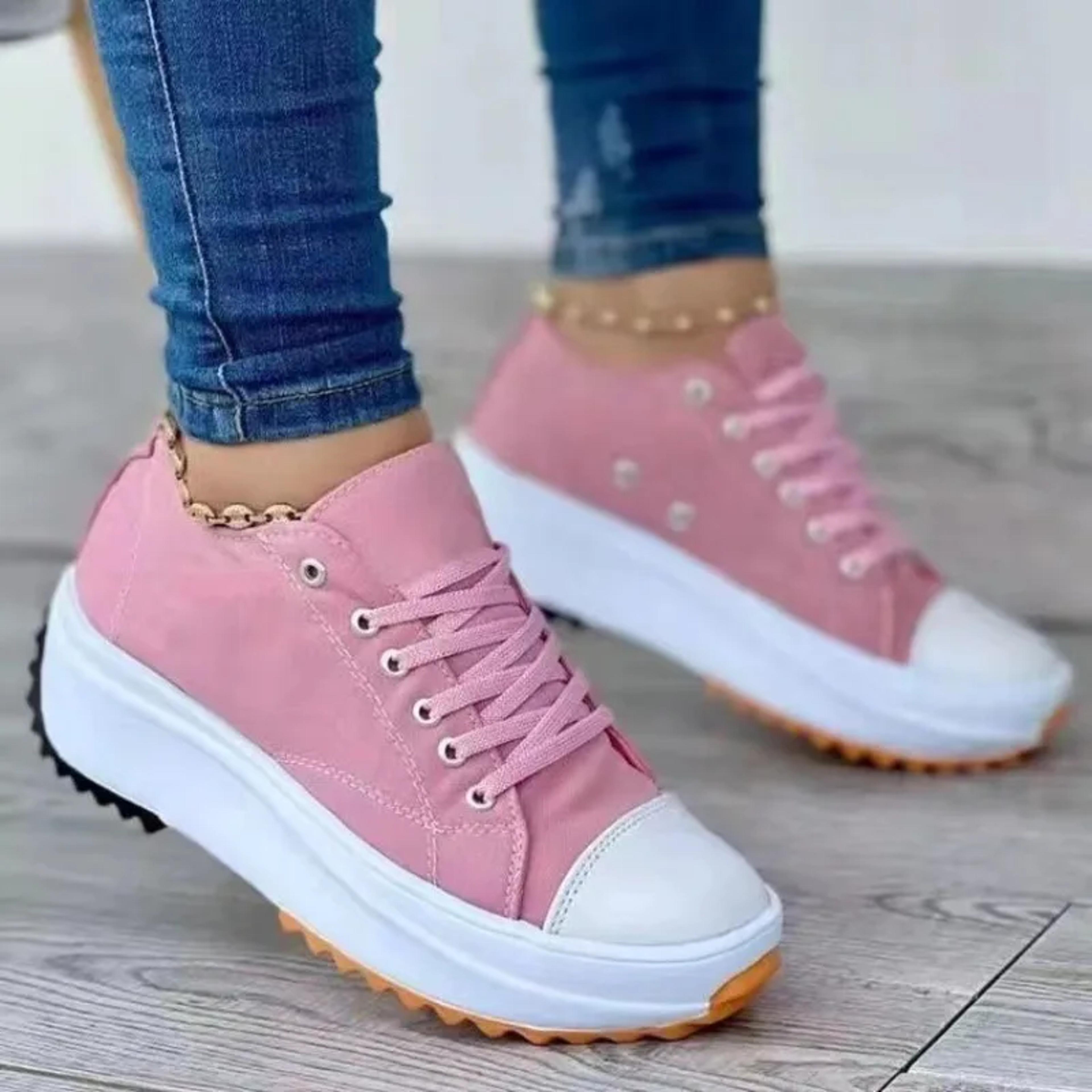 Round Head Canvas Solid Color Low Top Womens Shoes Womens New Casual Single Shoes 5