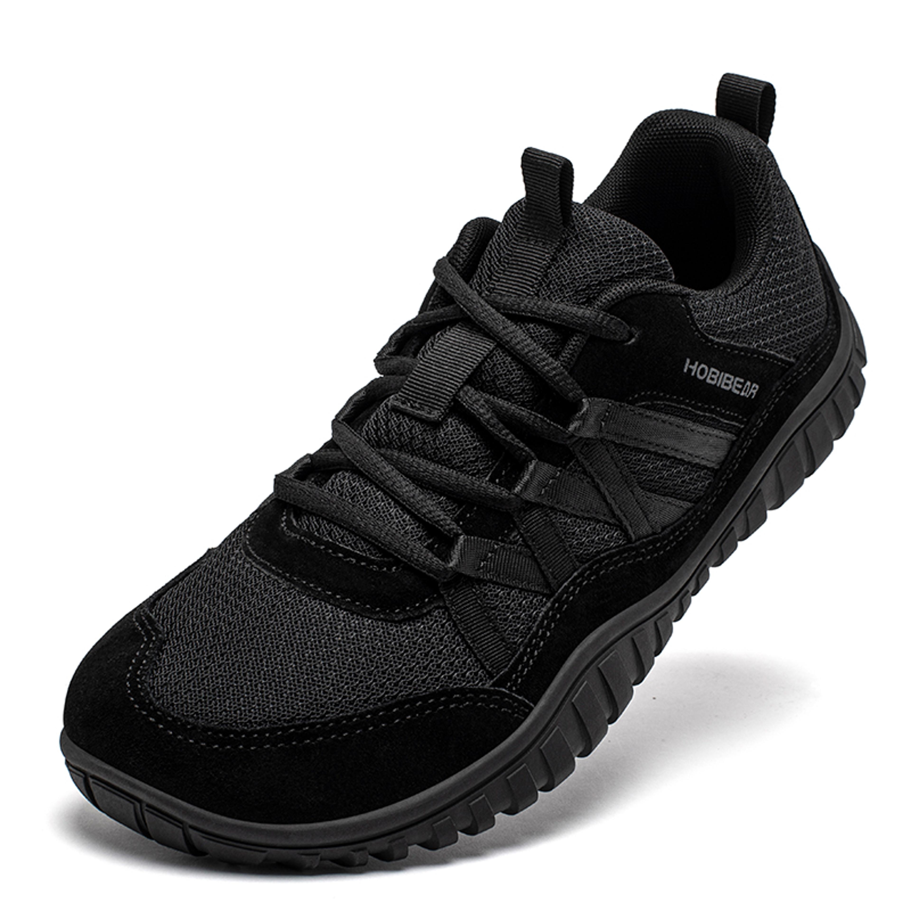 Non Slip Outdoor Sneakers Wide Toe Lace Up Breathable Running Shoes For Men Women 6