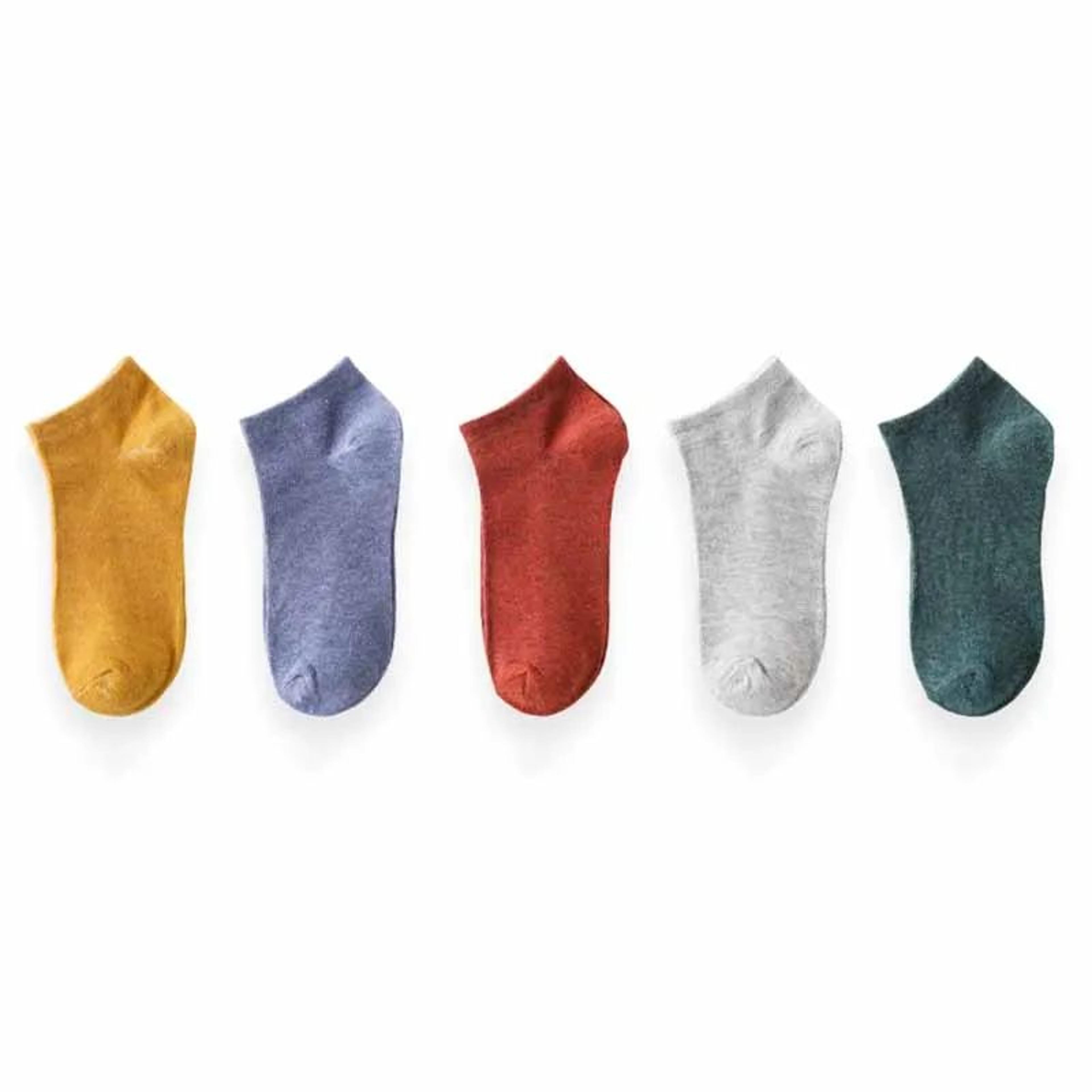 High Quality Cotton Men Socks Pack Lightweight Breathable Sock Set Durable Black Ankle Short Socks  4